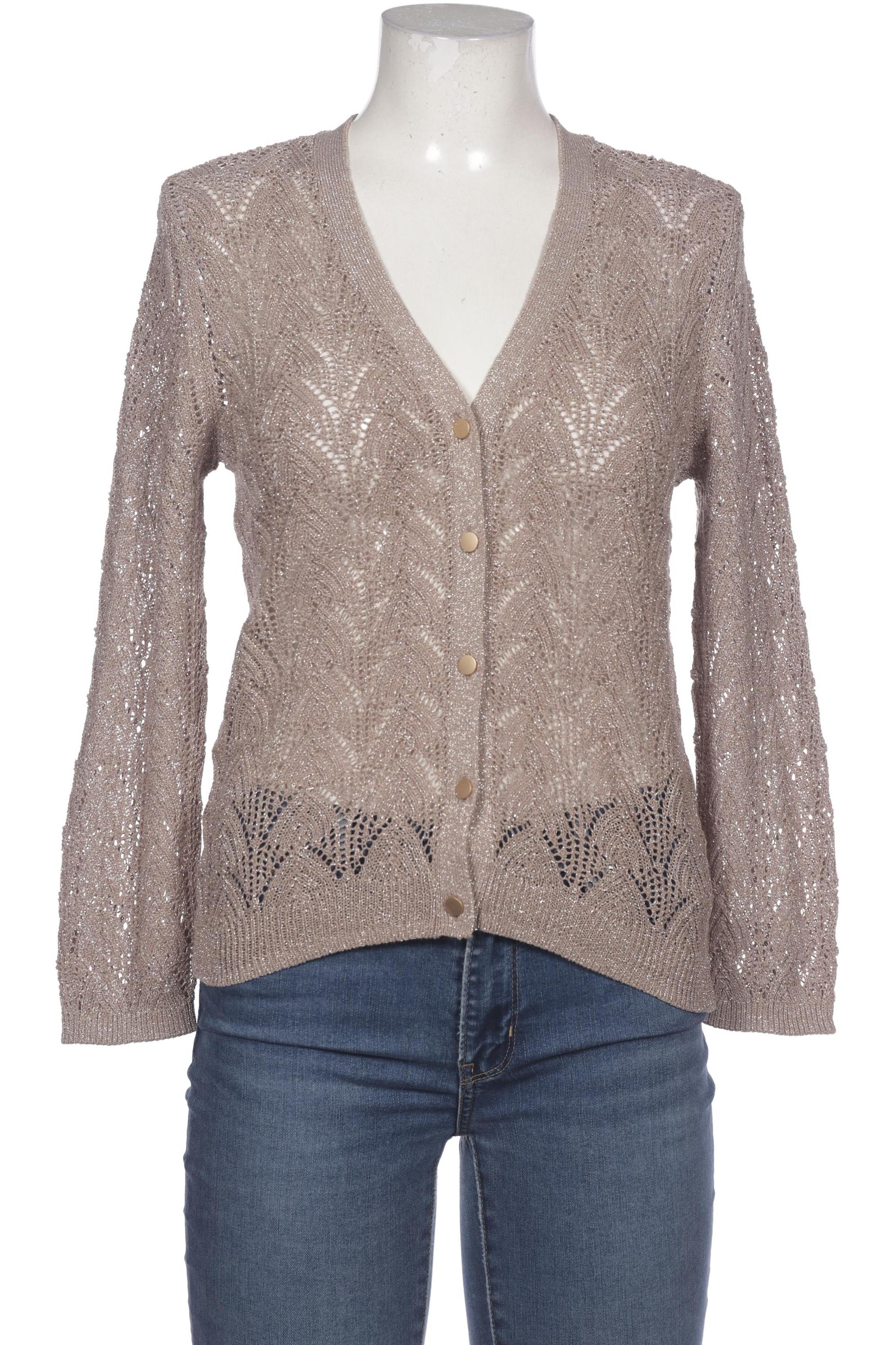 

Hallhuber Damen Strickjacke, beige, Gr. 42