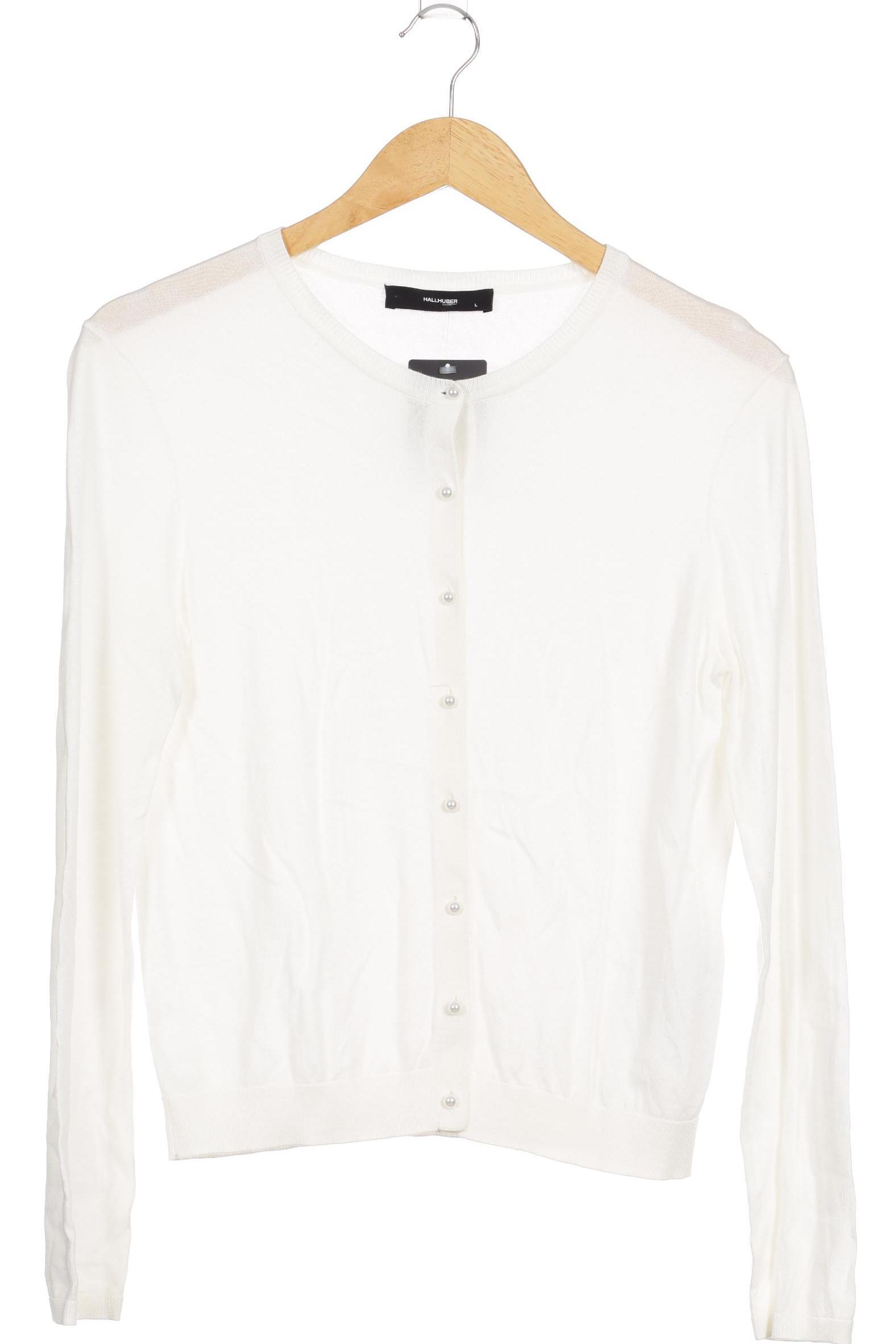 

Hallhuber Damen Strickjacke, weiß, Gr.