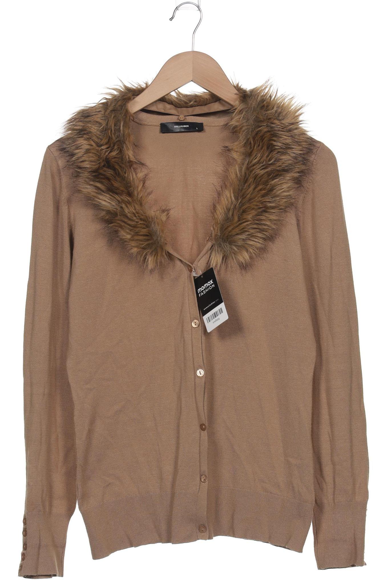 

Hallhuber Damen Strickjacke, braun, Gr. 42