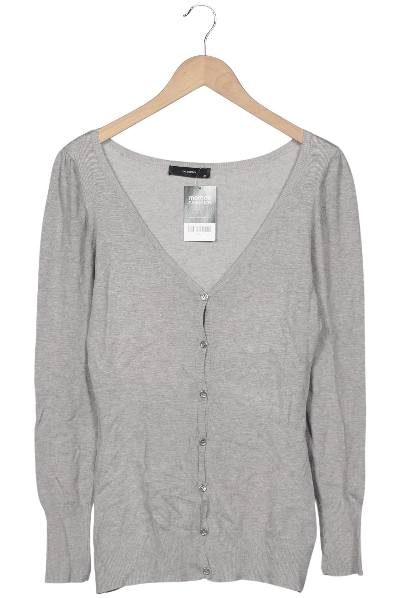 

Hallhuber Damen Strickjacke, grau, Gr. 34