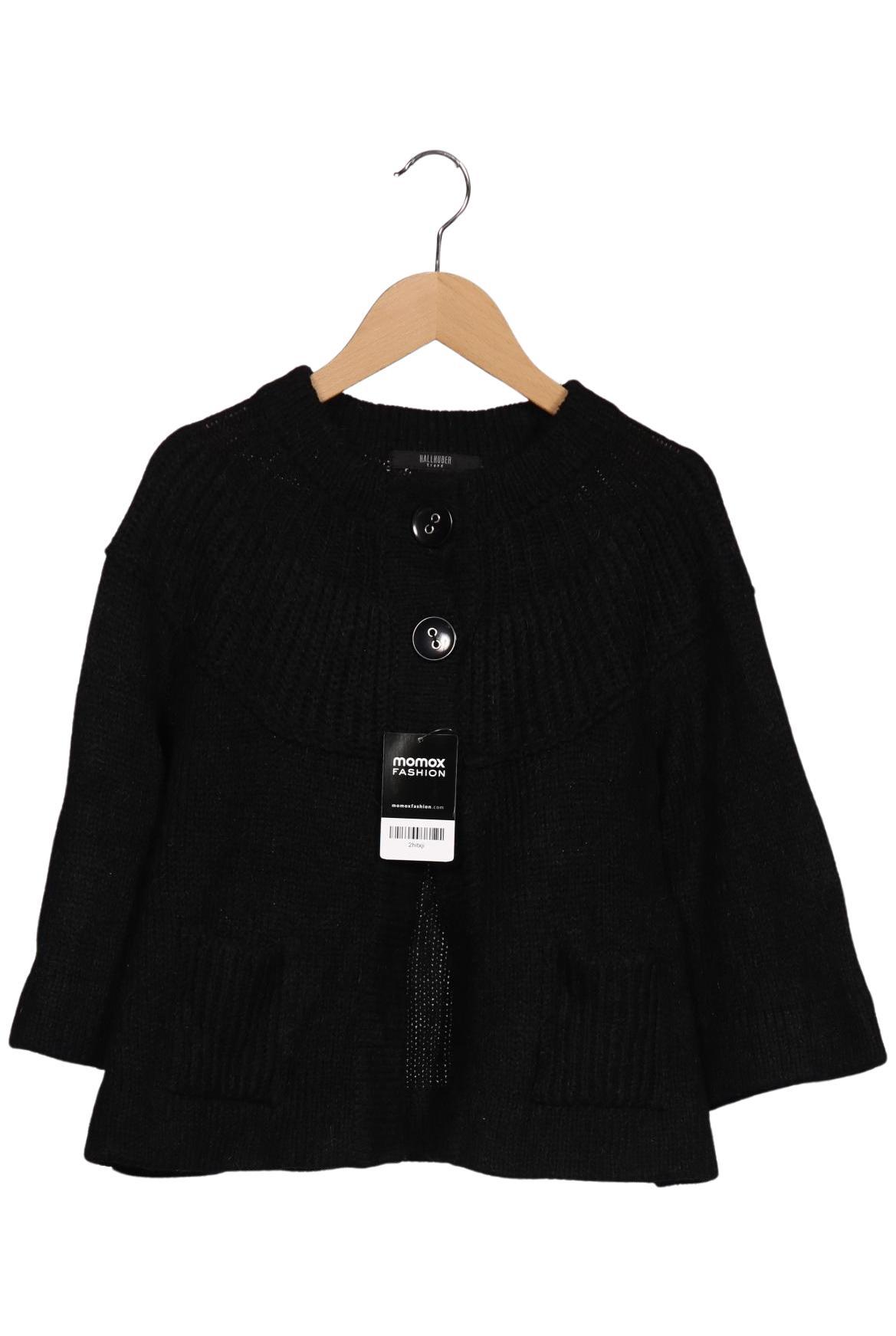 

Hallhuber Damen Strickjacke, schwarz, Gr. 38