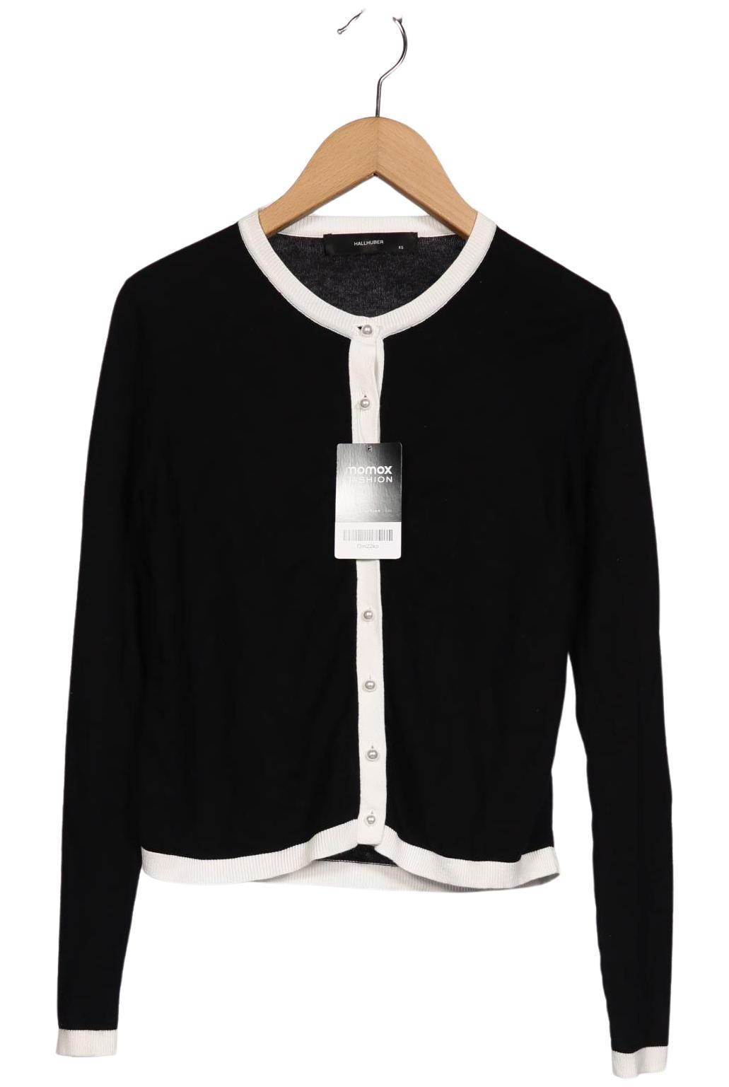 

Hallhuber Damen Strickjacke, schwarz, Gr. 34