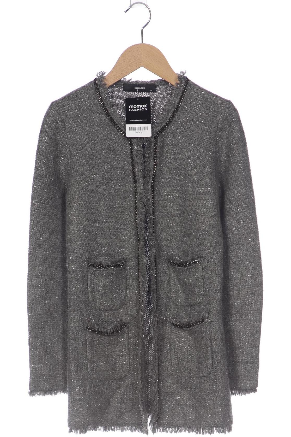 

Hallhuber Damen Strickjacke, grau, Gr. 34