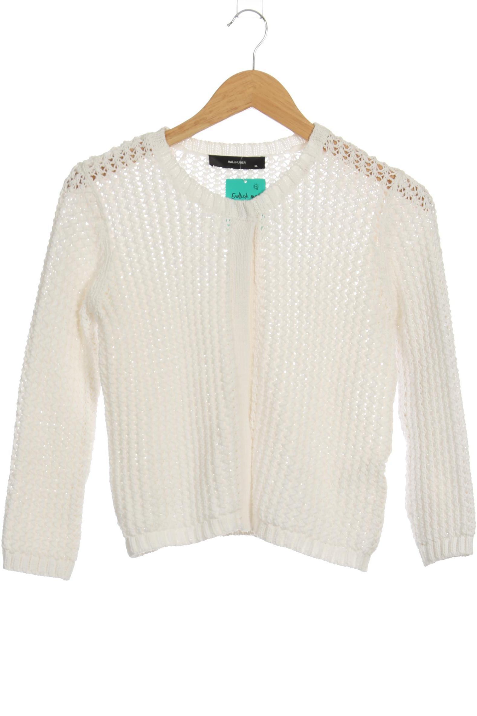 

Hallhuber Damen Strickjacke, weiß, Gr.