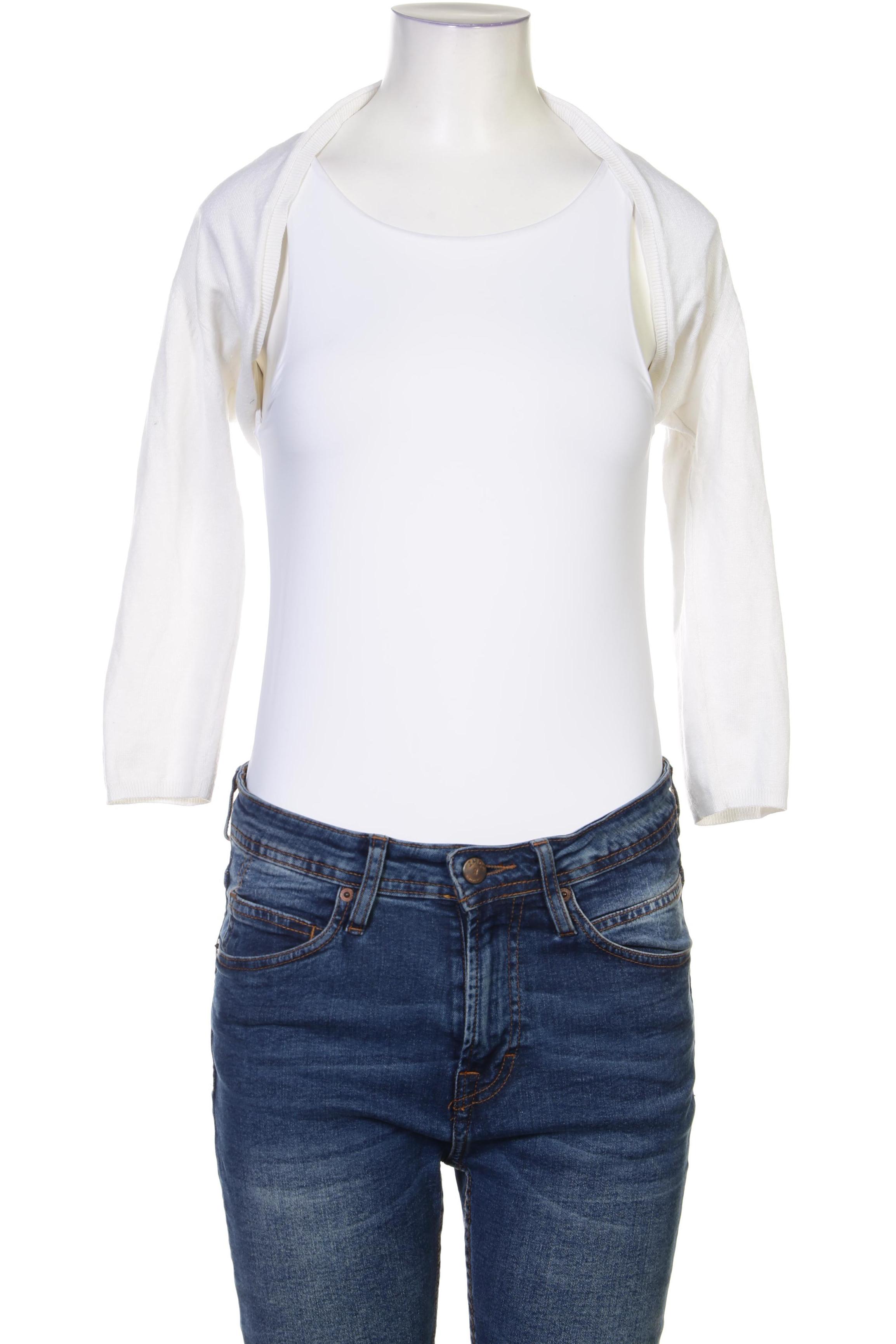 

Hallhuber Damen Strickjacke, weiß, Gr. 36