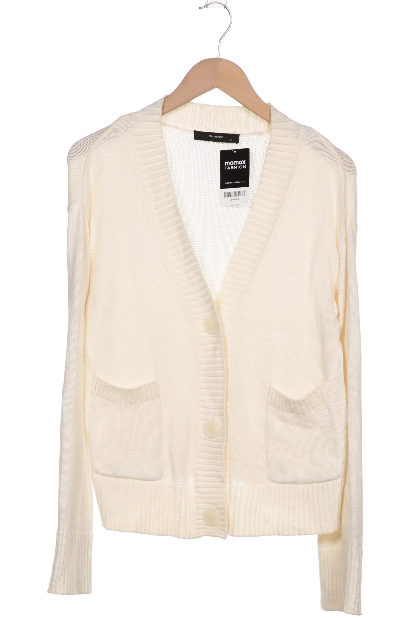

Hallhuber Damen Strickjacke, cremeweiß, Gr. 36