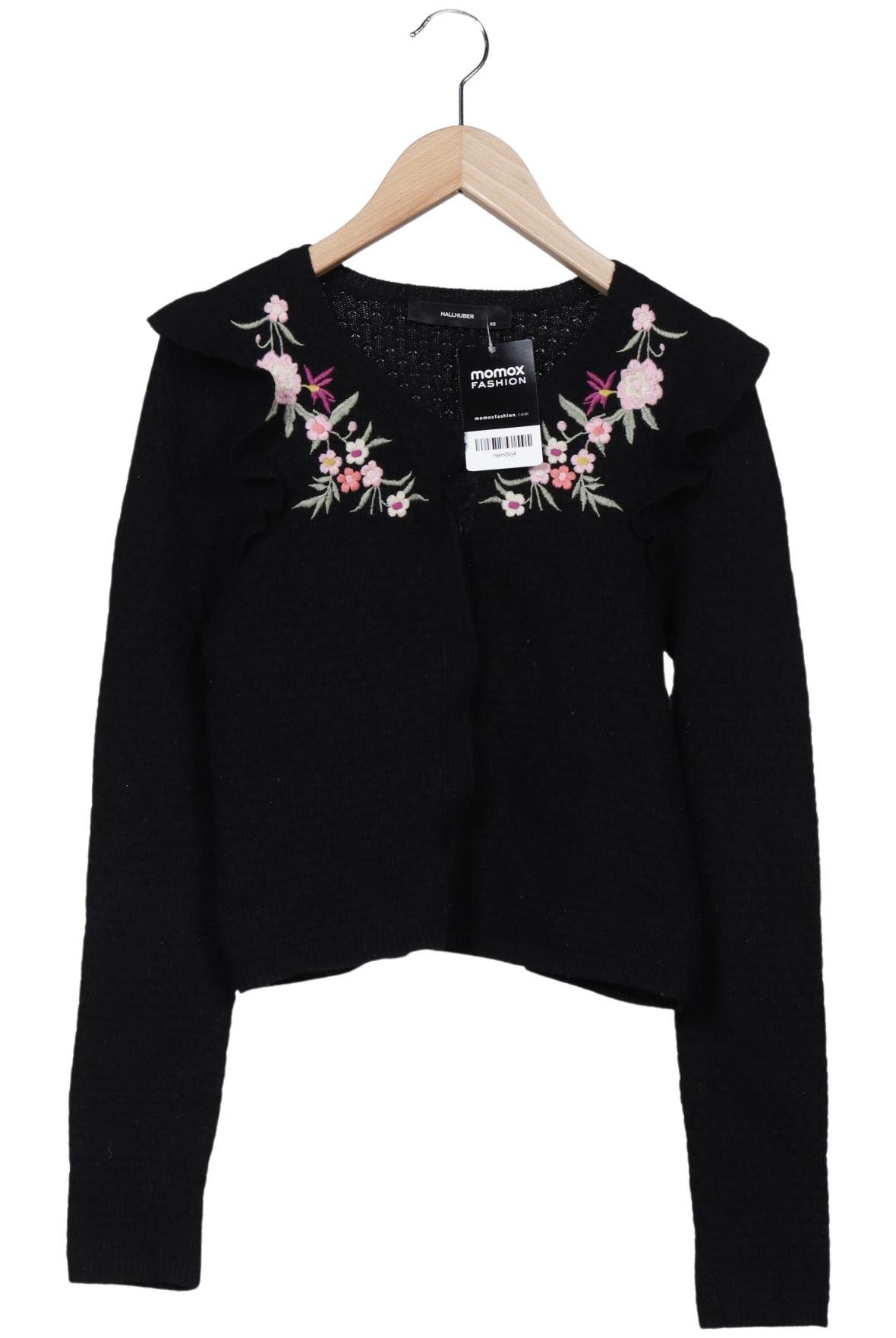 

Hallhuber Damen Strickjacke, schwarz, Gr. 34