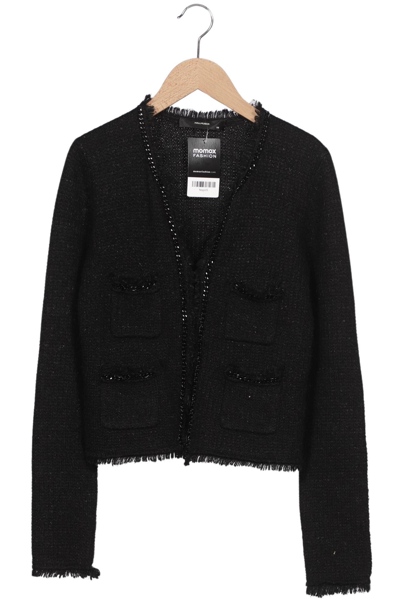 

Hallhuber Damen Strickjacke, schwarz, Gr. 34