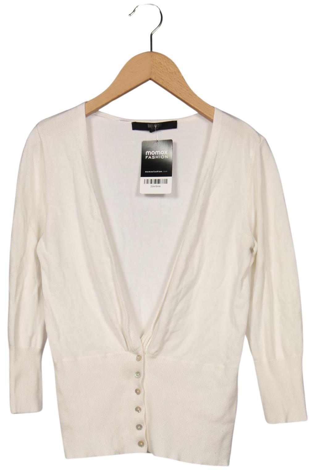 

Hallhuber Damen Strickjacke, weiß, Gr. 36