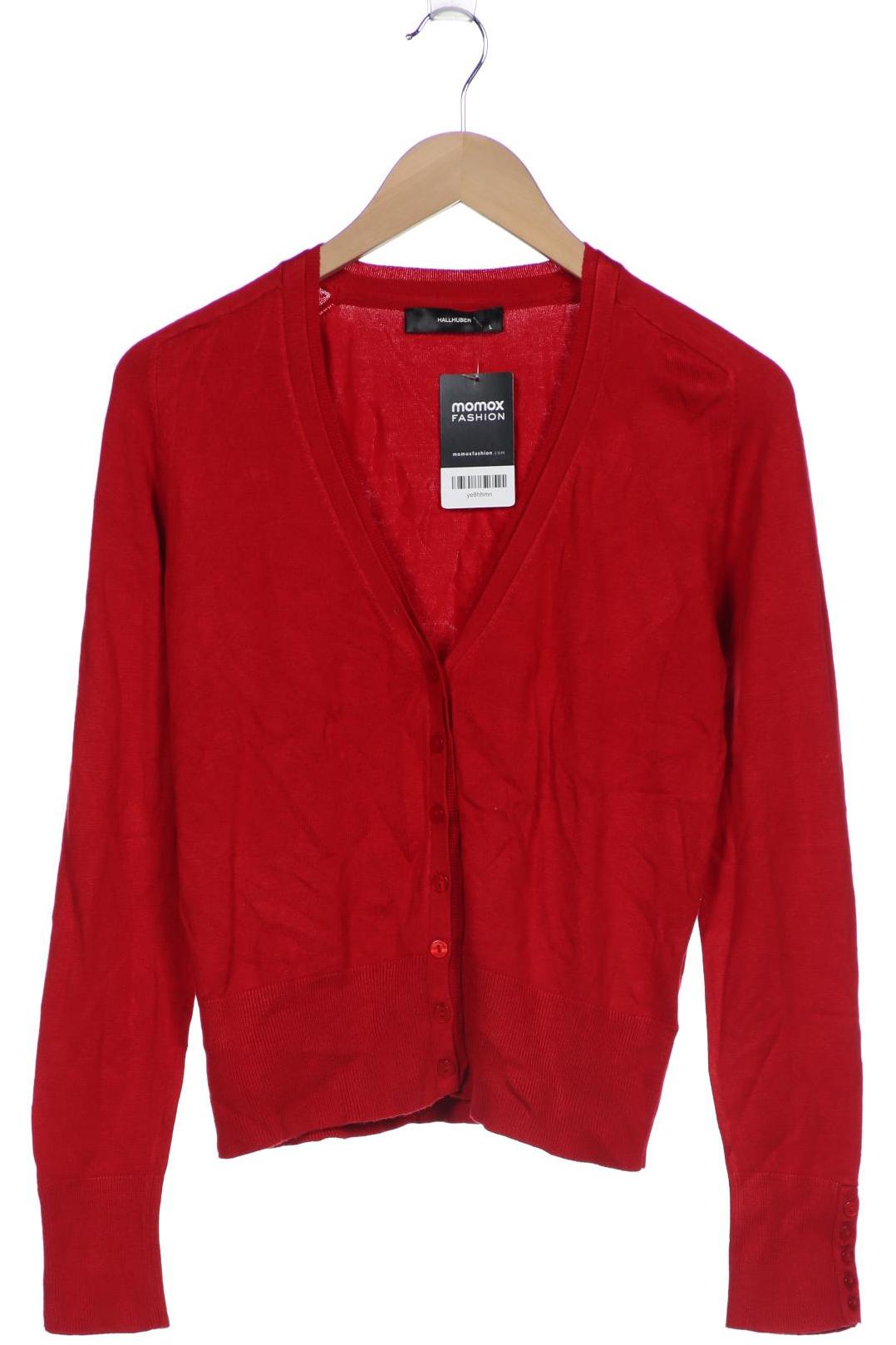 

Hallhuber Damen Strickjacke, rot, Gr. 42