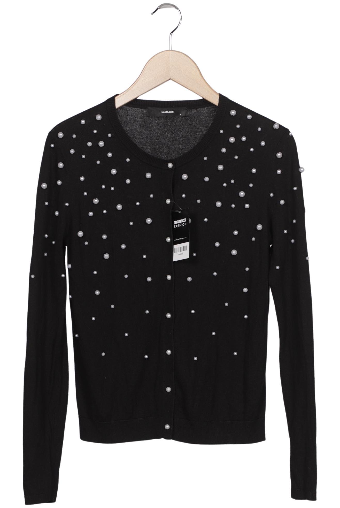 

Hallhuber Damen Strickjacke, schwarz, Gr. 38