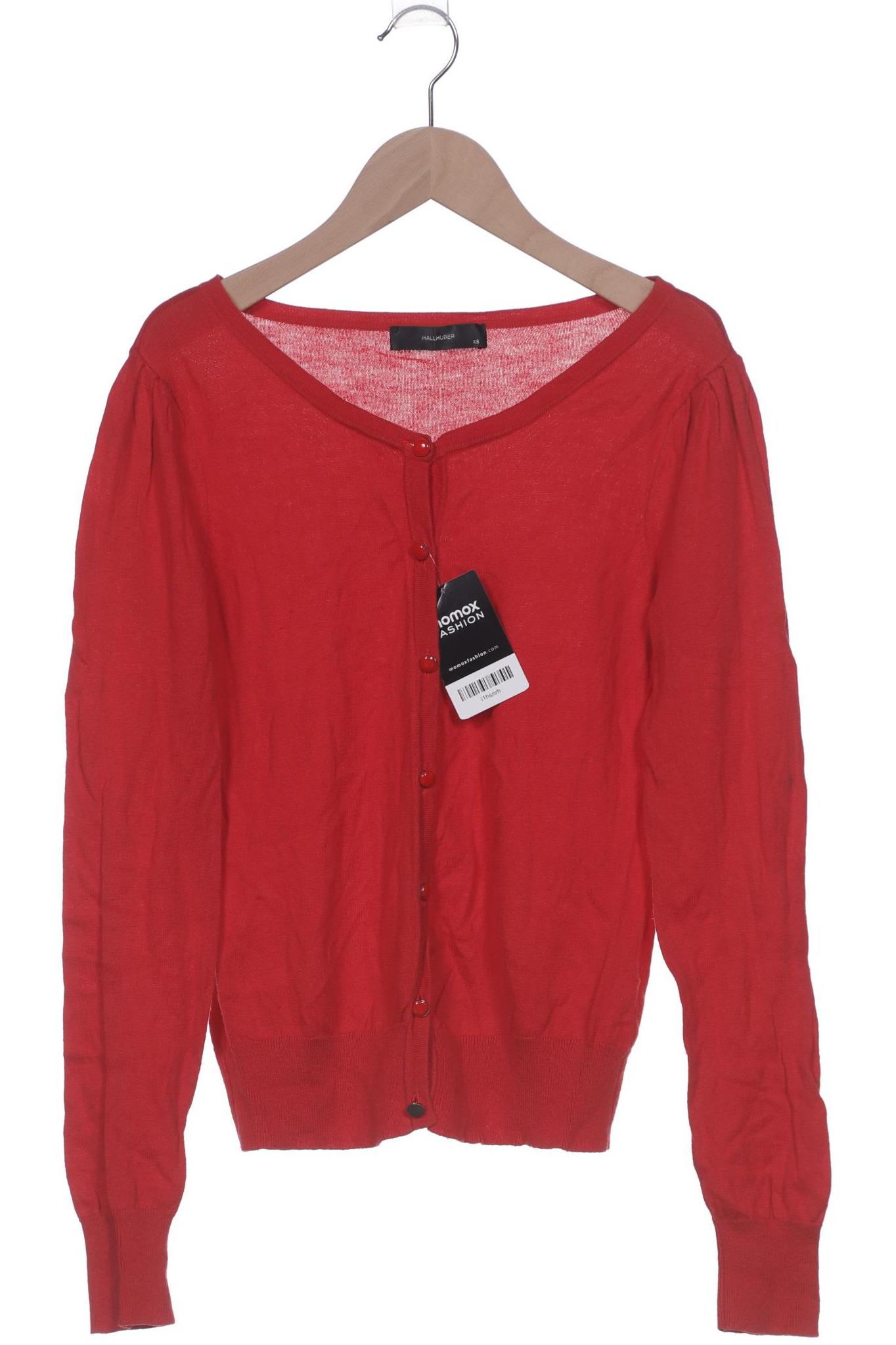 

Hallhuber Damen Strickjacke, rot, Gr. 34