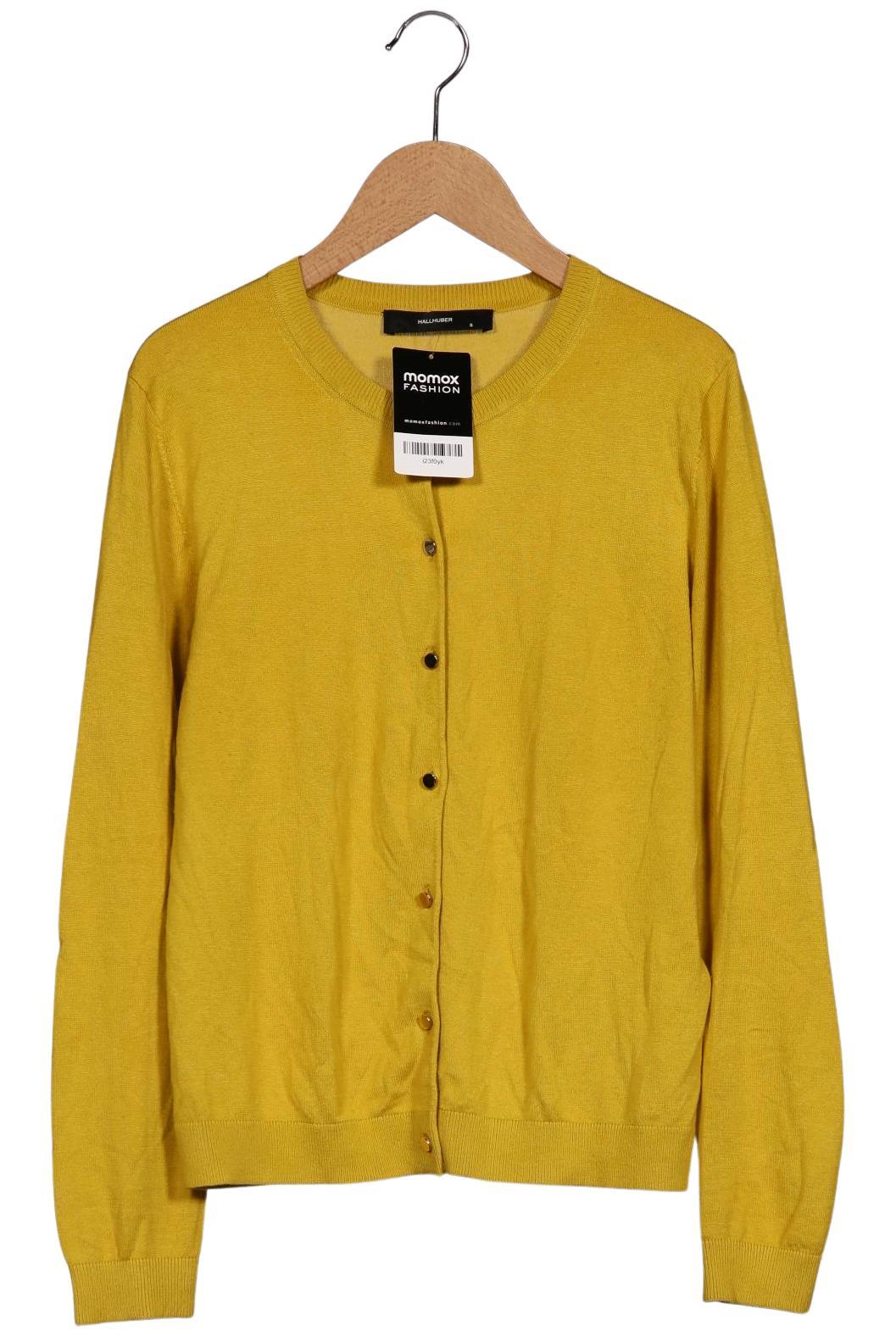 

Hallhuber Damen Strickjacke, gelb, Gr. 36