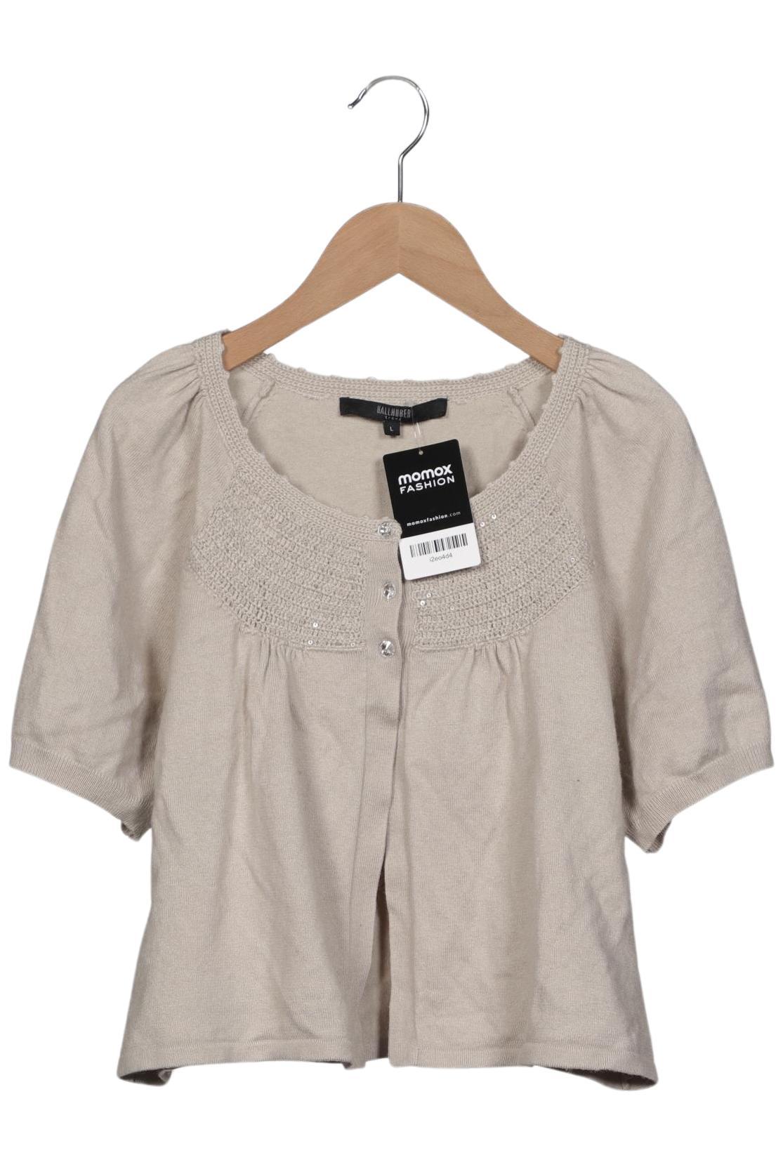 

Hallhuber Damen Strickjacke, beige, Gr. 42