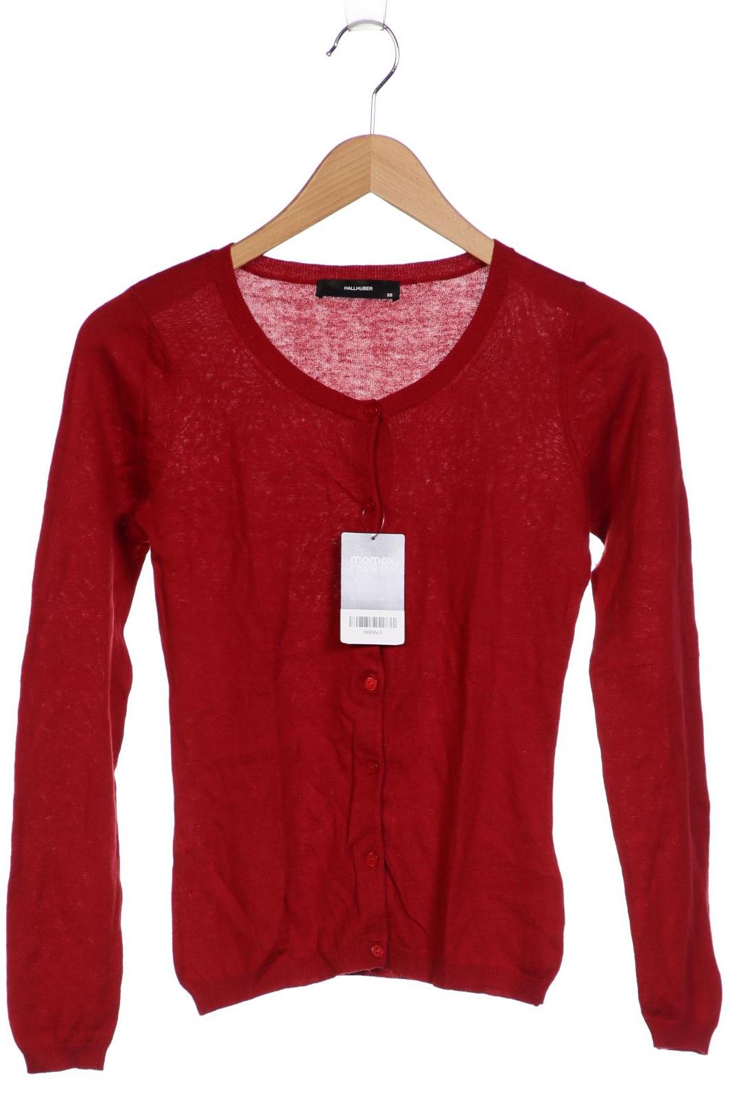 

Hallhuber Damen Strickjacke, rot, Gr. 34