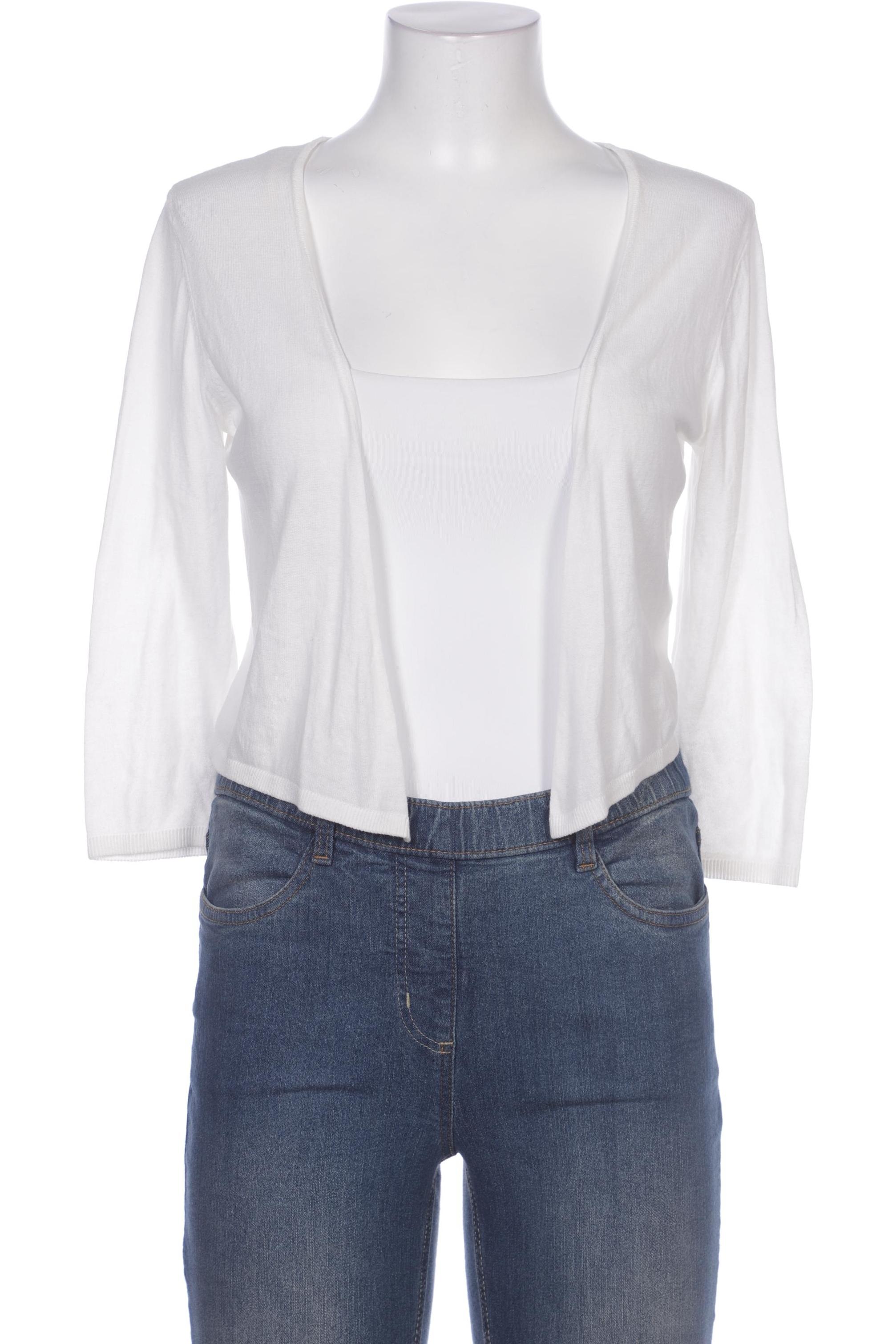 

Hallhuber Damen Strickjacke, weiß, Gr. 38