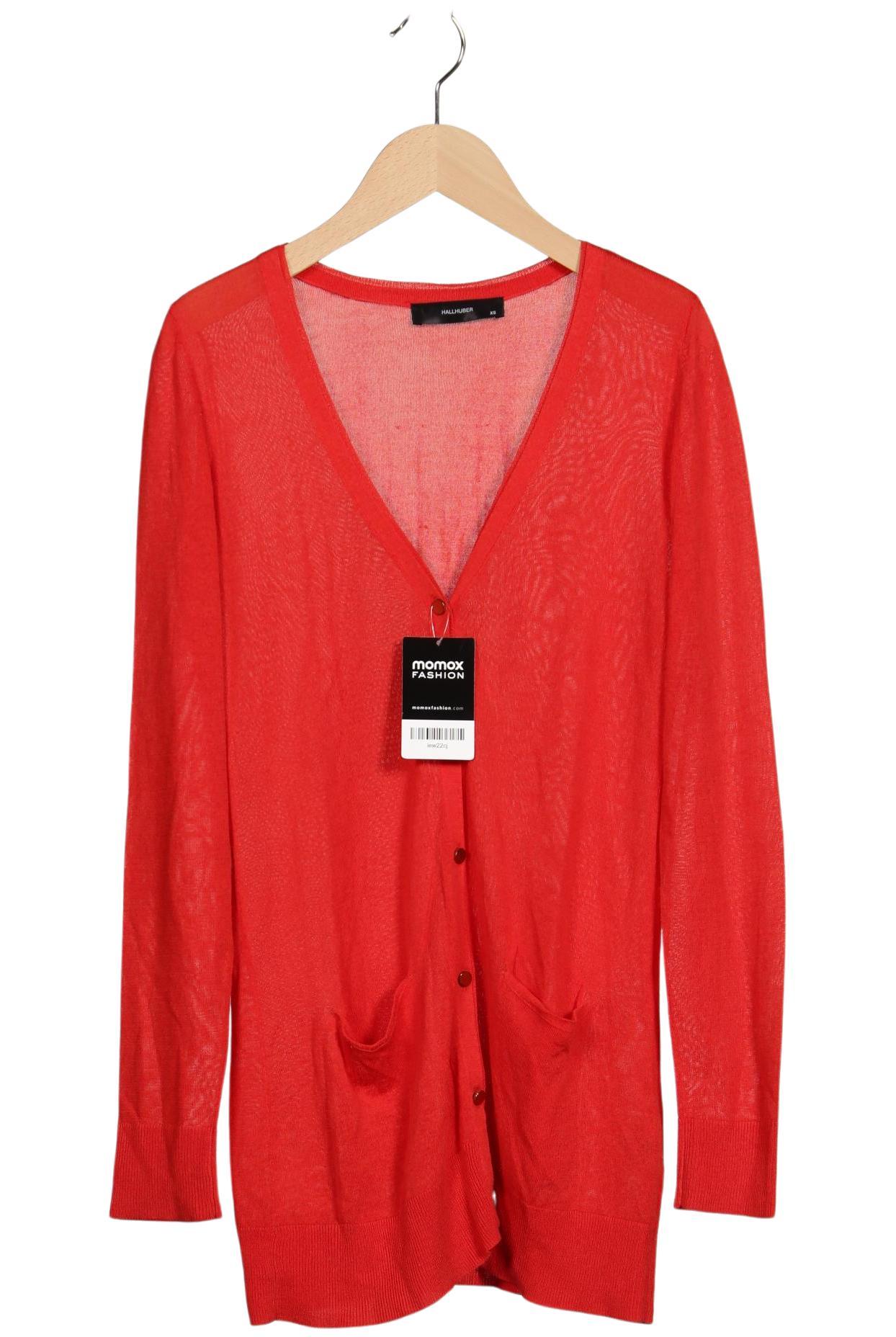 

Hallhuber Damen Strickjacke, rot, Gr. 34