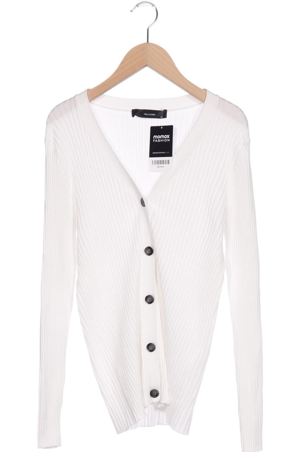 

Hallhuber Damen Strickjacke, weiß, Gr. 44