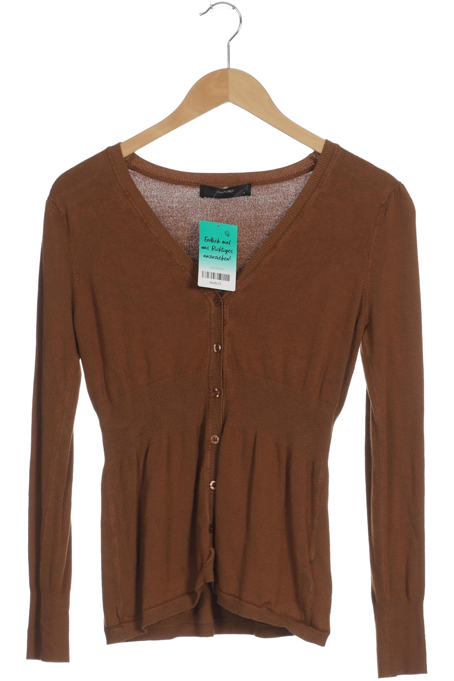 

Hallhuber Damen Strickjacke, braun, Gr. 38
