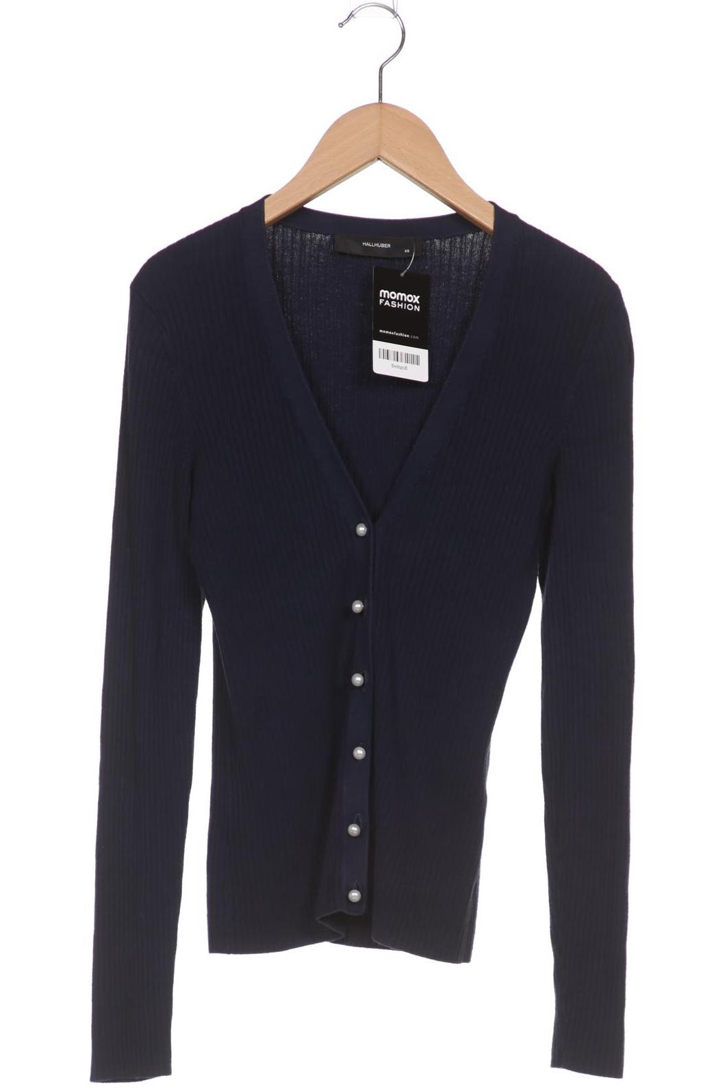 

Hallhuber Damen Strickjacke, marineblau, Gr. 34