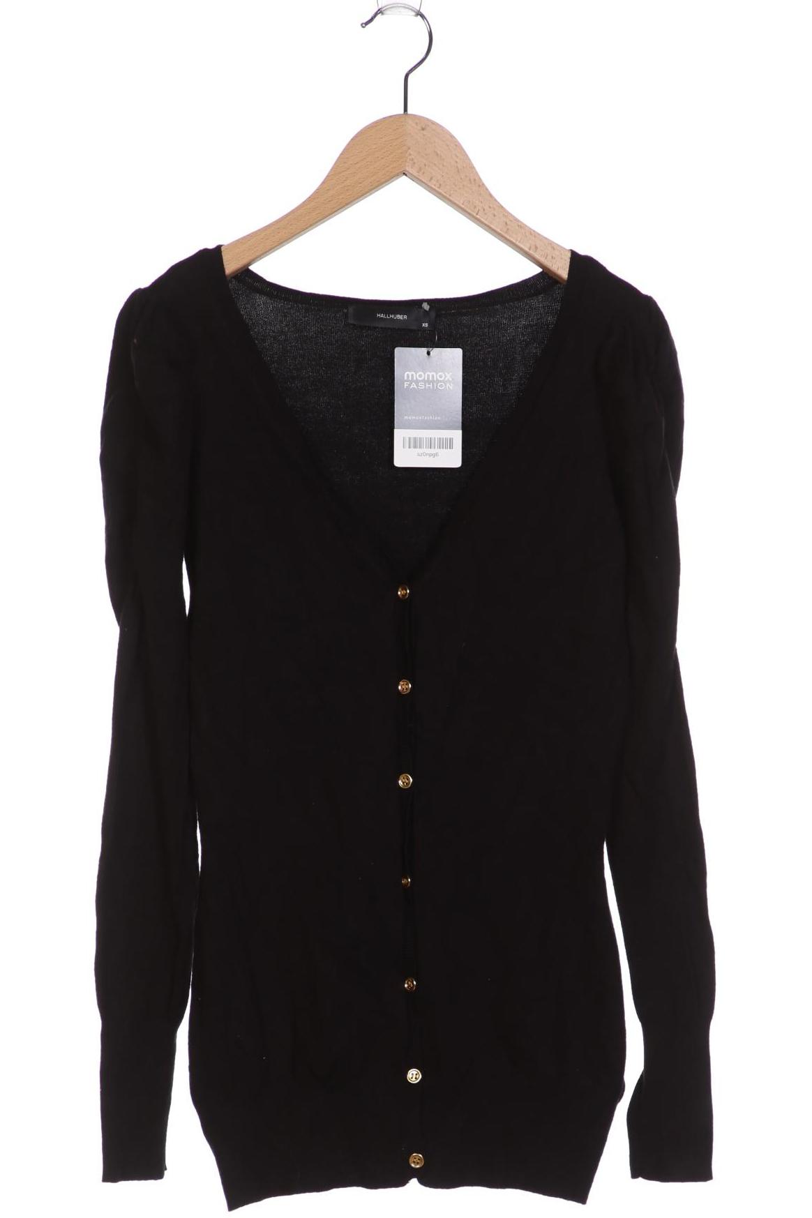 

Hallhuber Damen Strickjacke, schwarz, Gr. 34