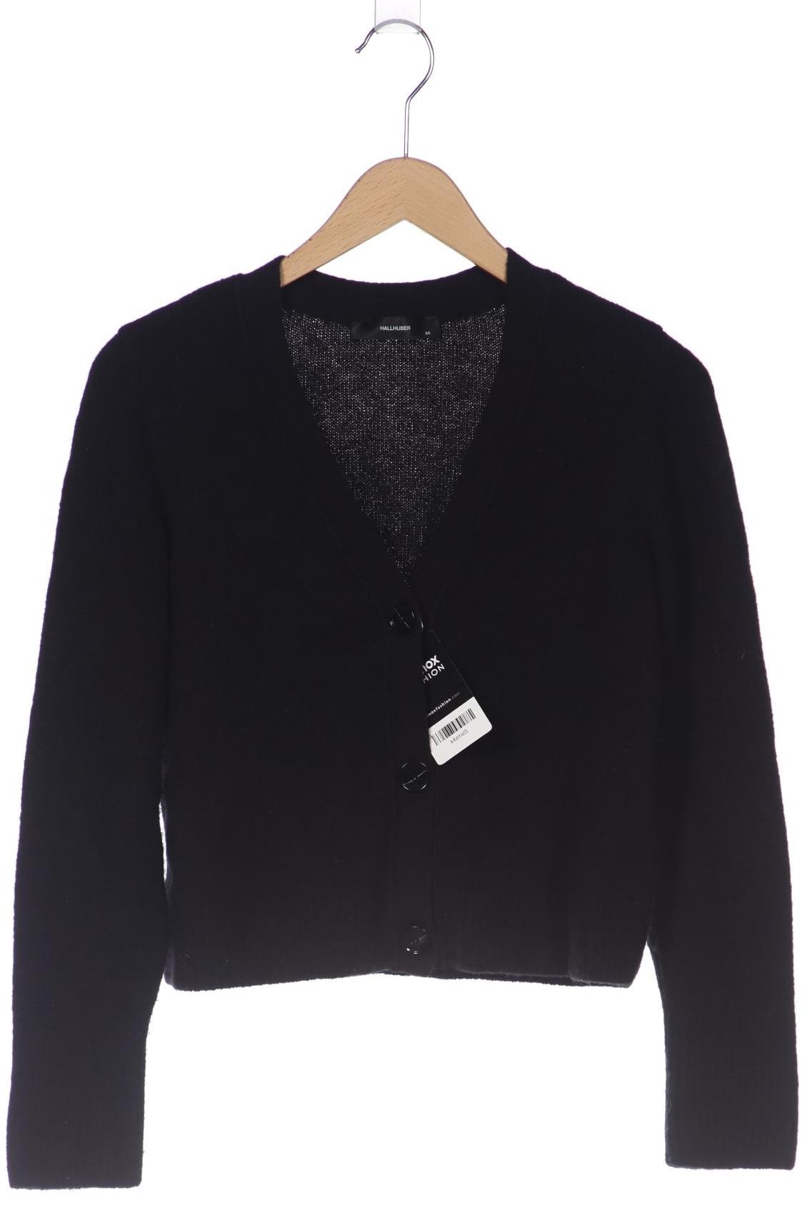 

Hallhuber Damen Strickjacke, schwarz, Gr. 34