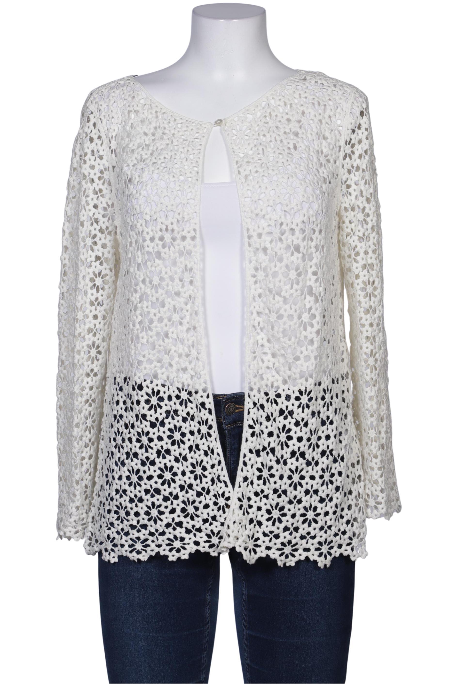 

Hallhuber Damen Strickjacke, cremeweiß, Gr. 38