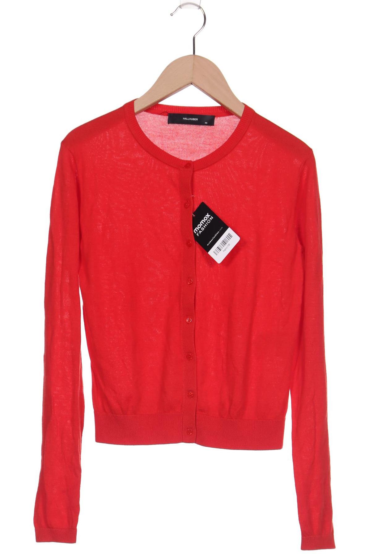 

Hallhuber Damen Strickjacke, rot, Gr. 34
