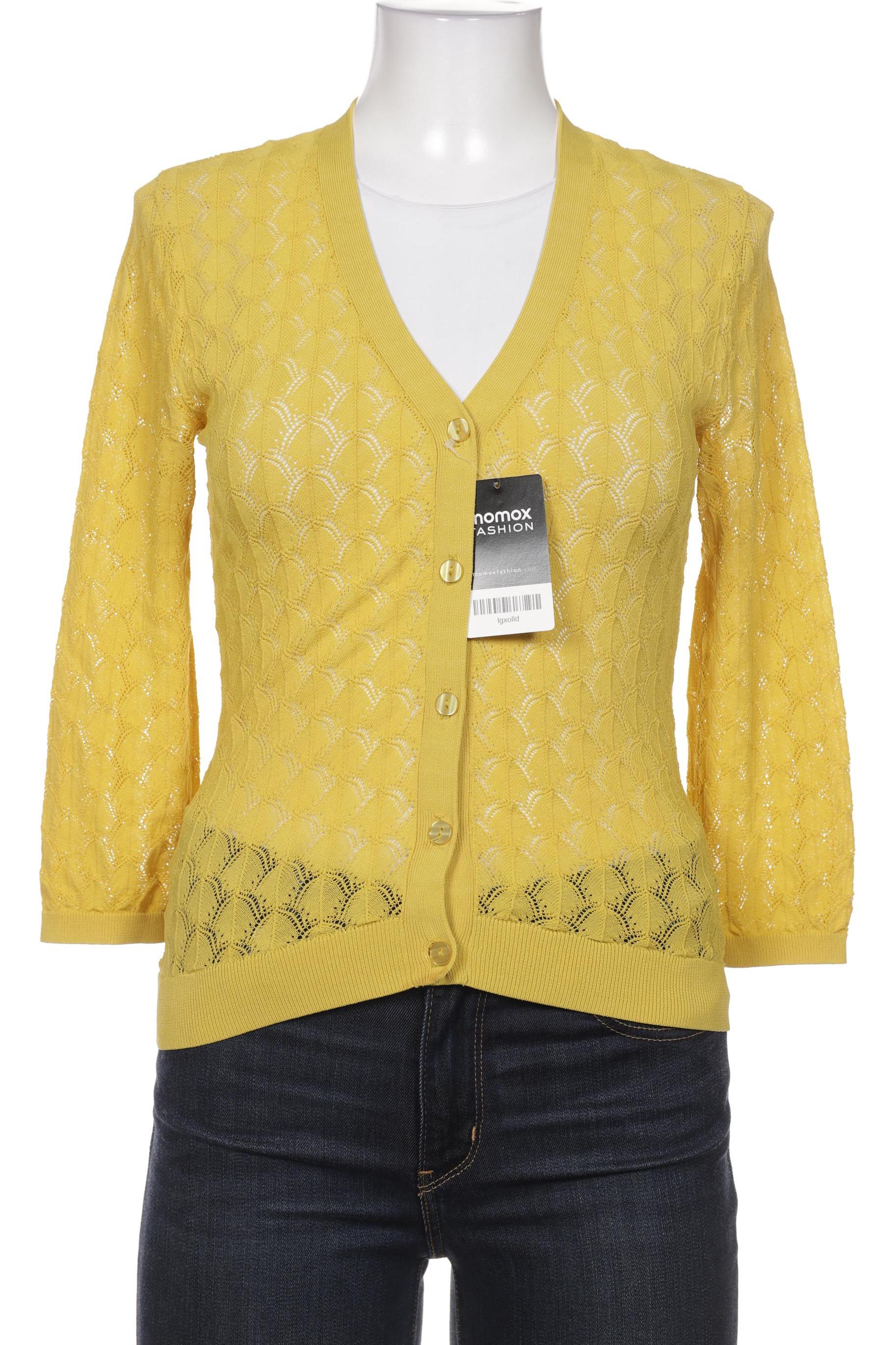 

Hallhuber Damen Strickjacke, gelb, Gr. 36