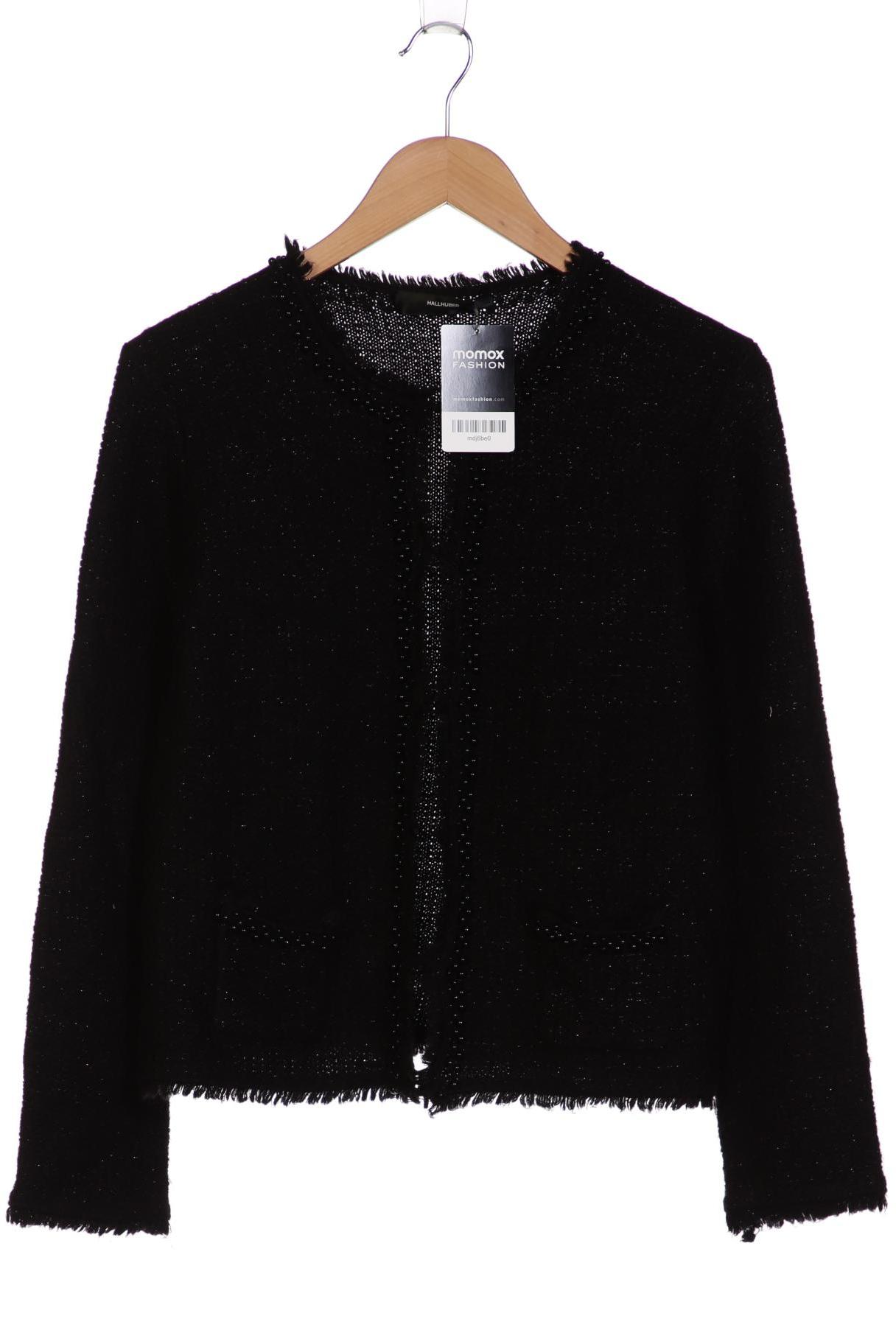 

Hallhuber Damen Strickjacke, schwarz, Gr. 38