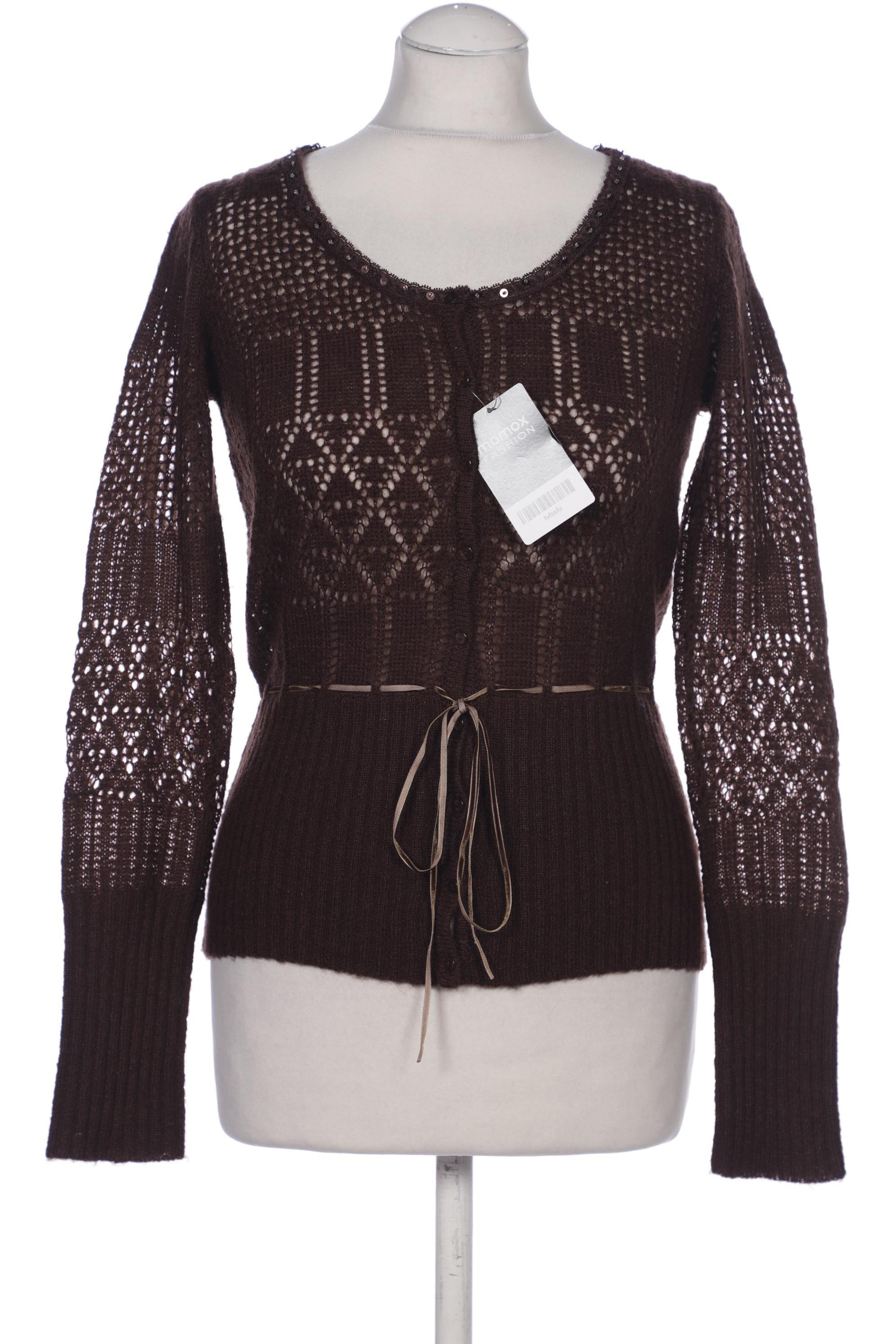 

Hallhuber Damen Strickjacke, braun, Gr. 36