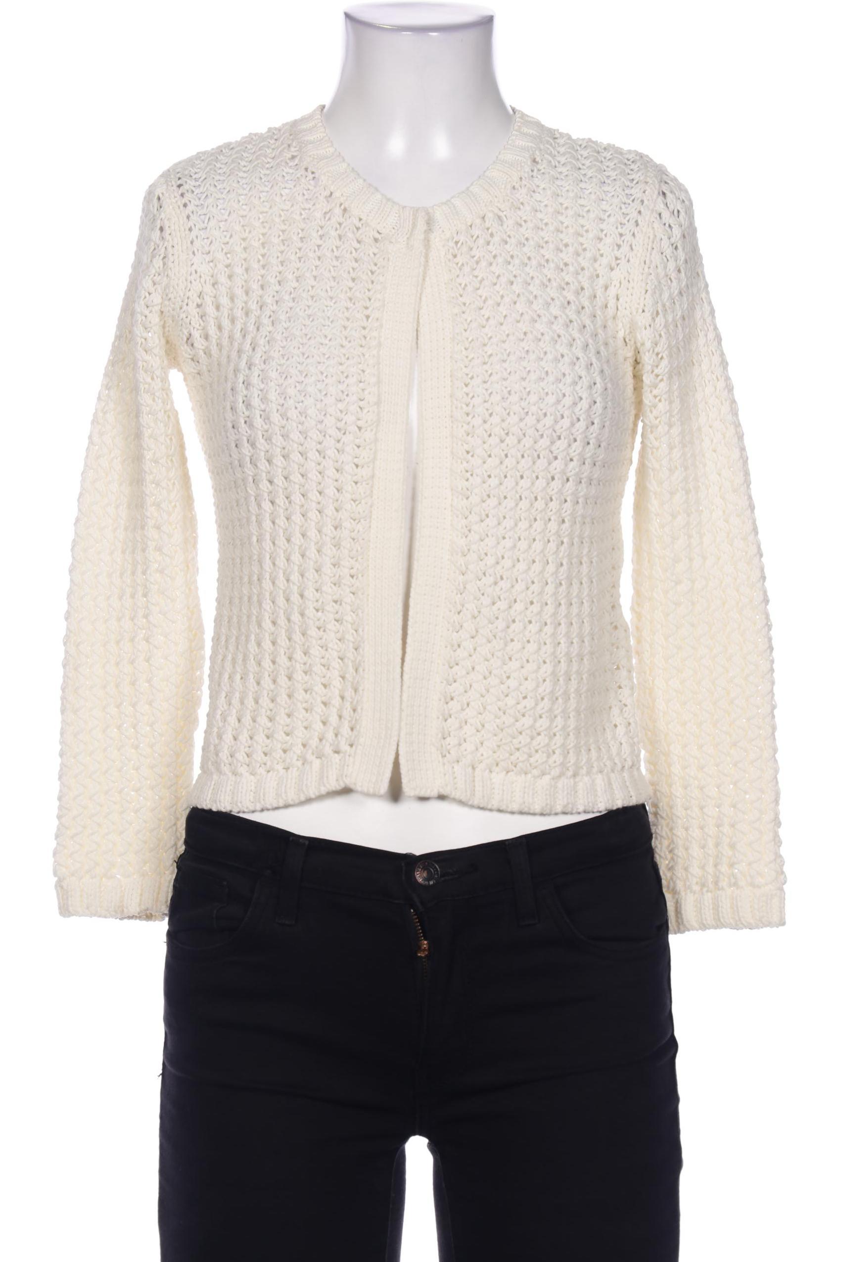 

Hallhuber Damen Strickjacke, weiß, Gr. 34