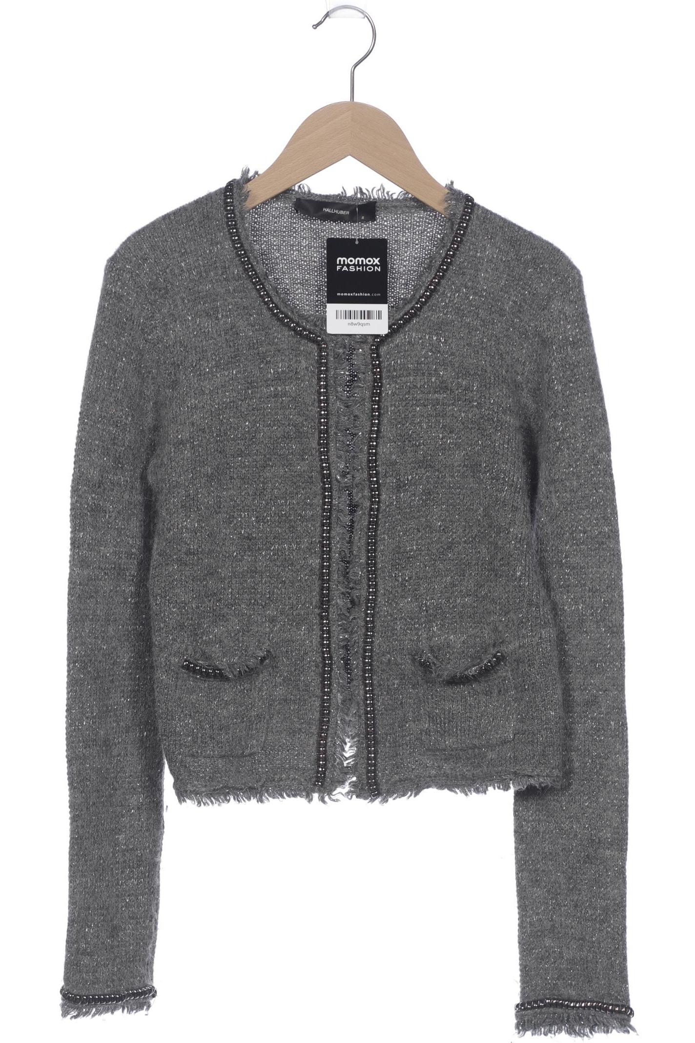 

Hallhuber Damen Strickjacke, grau, Gr. 36