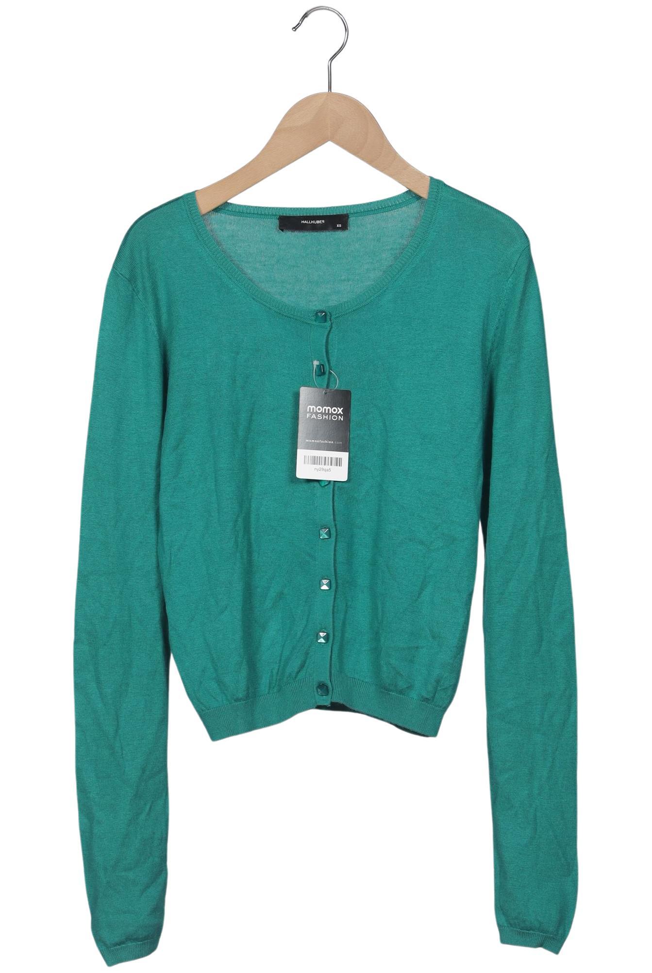 

Hallhuber Damen Strickjacke, türkis, Gr. 34