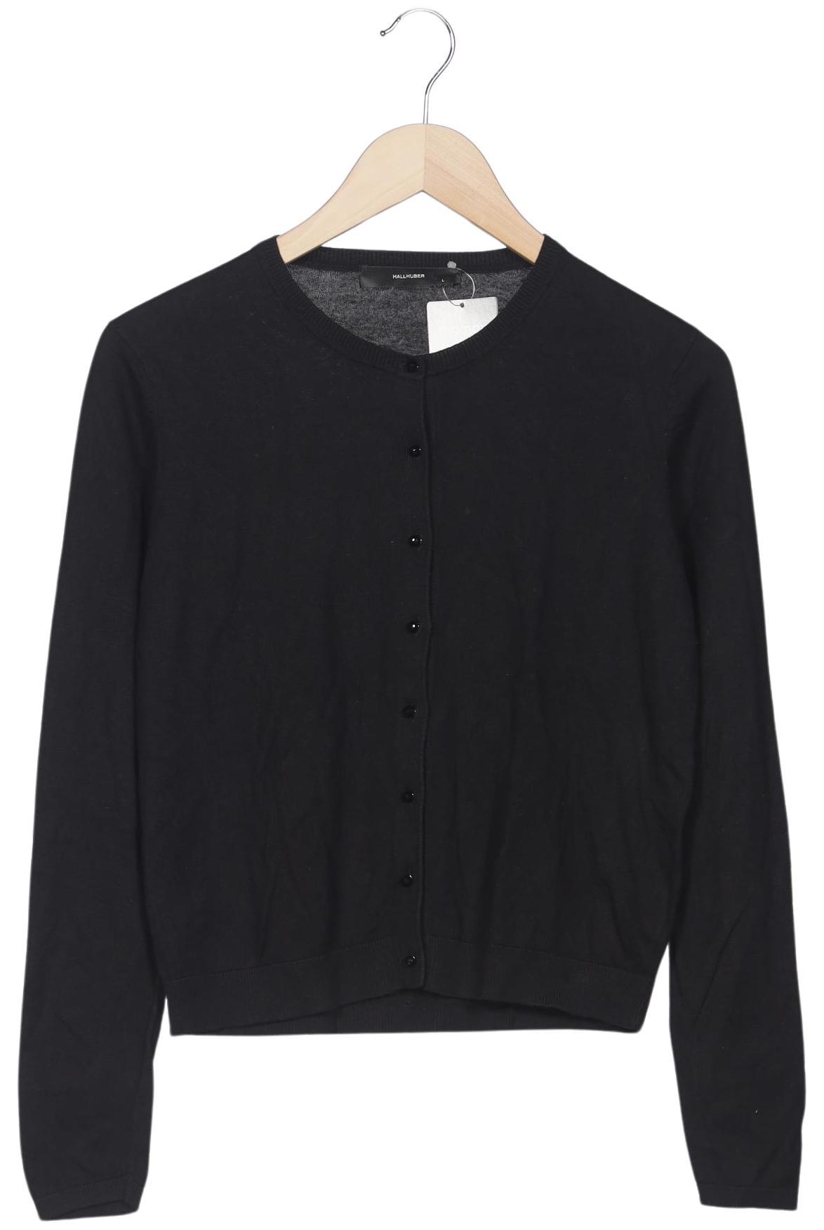 

Hallhuber Damen Strickjacke, schwarz, Gr. 42