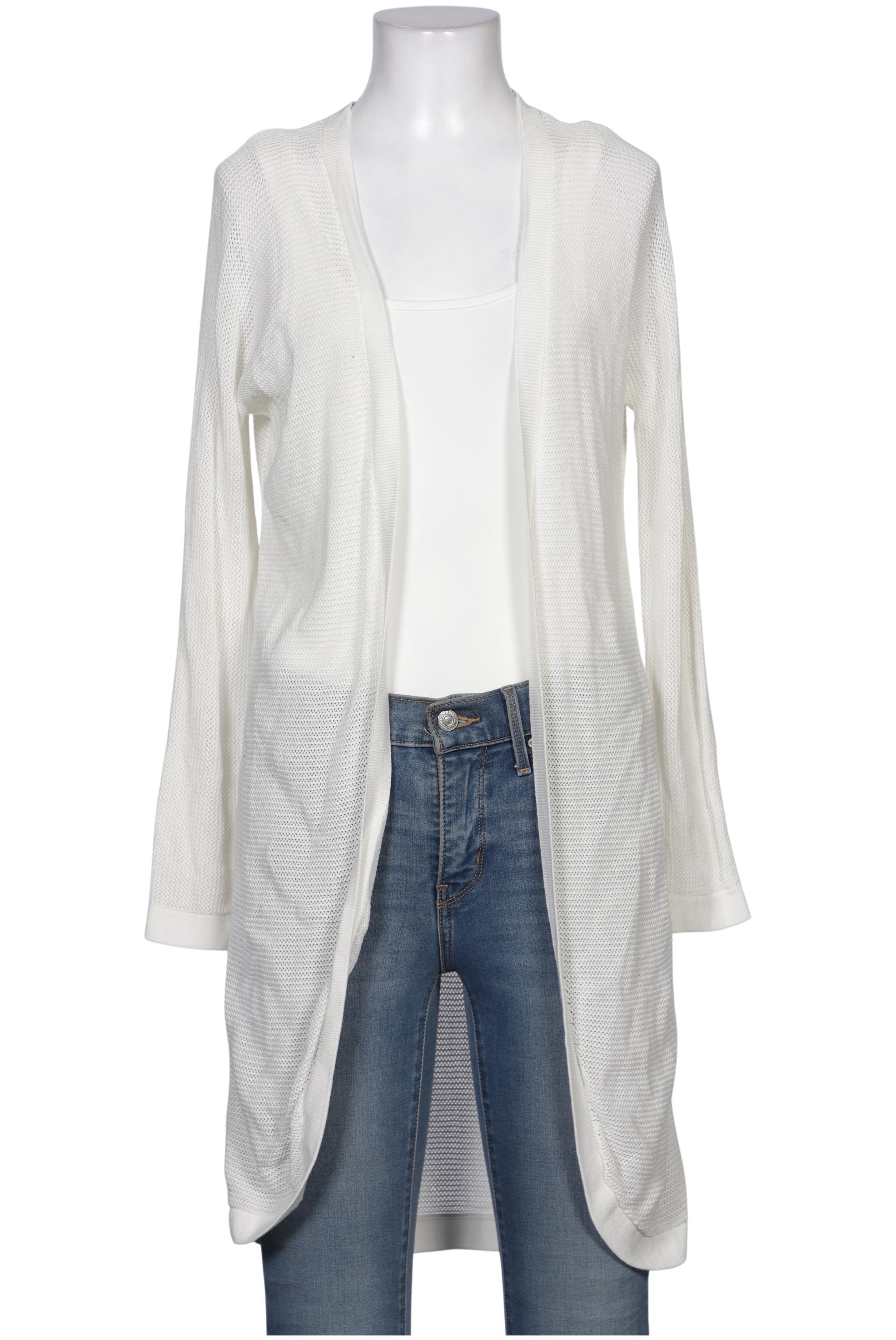 

Hallhuber Damen Strickjacke, weiß, Gr. 40