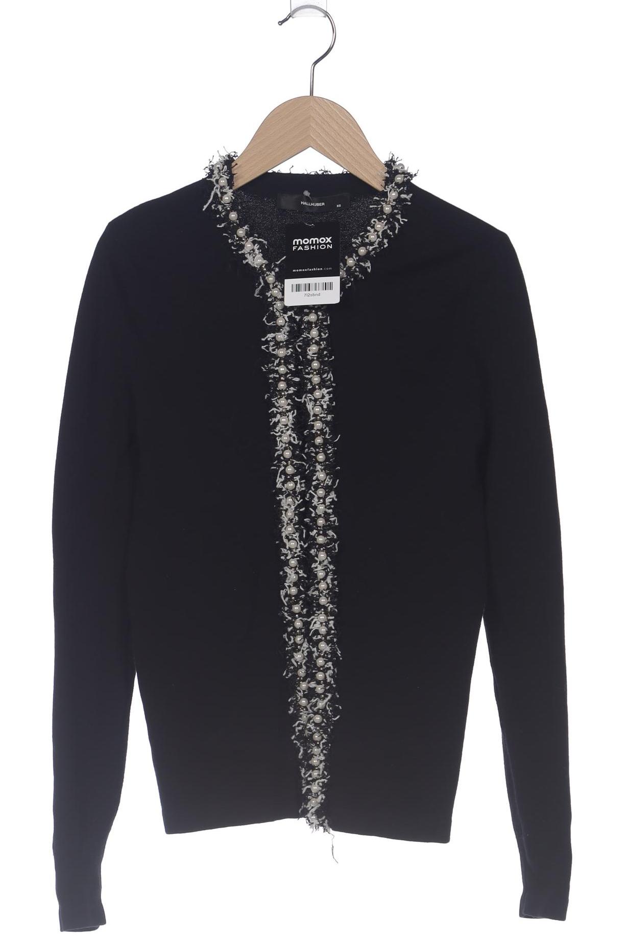 

Hallhuber Damen Strickjacke, schwarz, Gr. 34