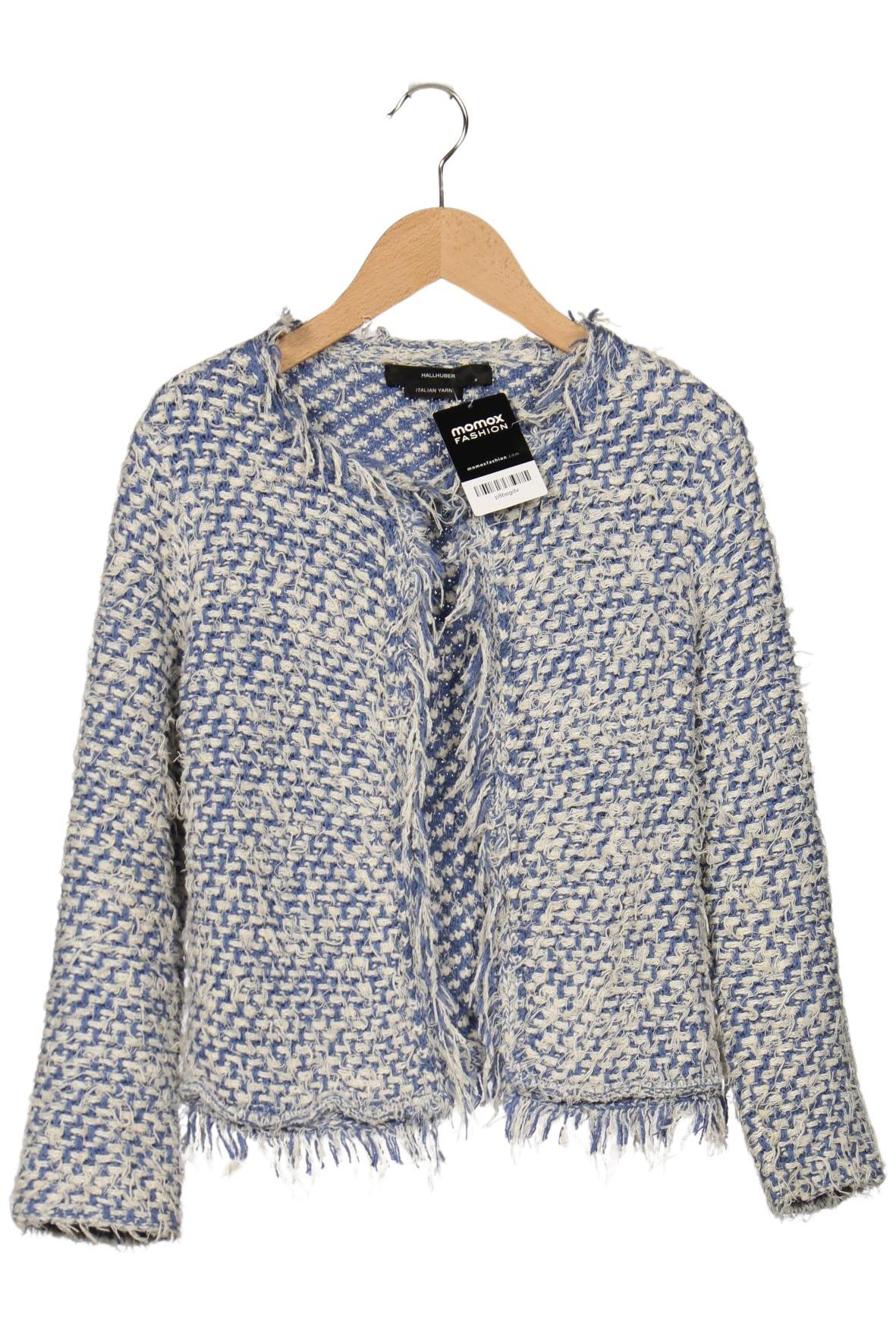 

Hallhuber Damen Strickjacke, blau, Gr. 36