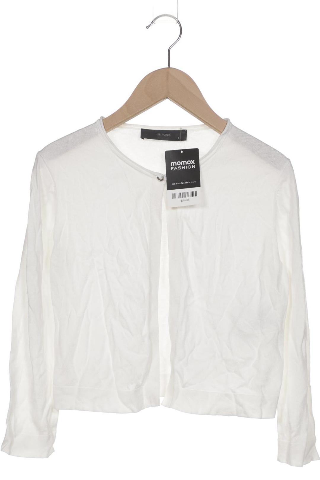 

Hallhuber Damen Strickjacke, weiß, Gr. 36