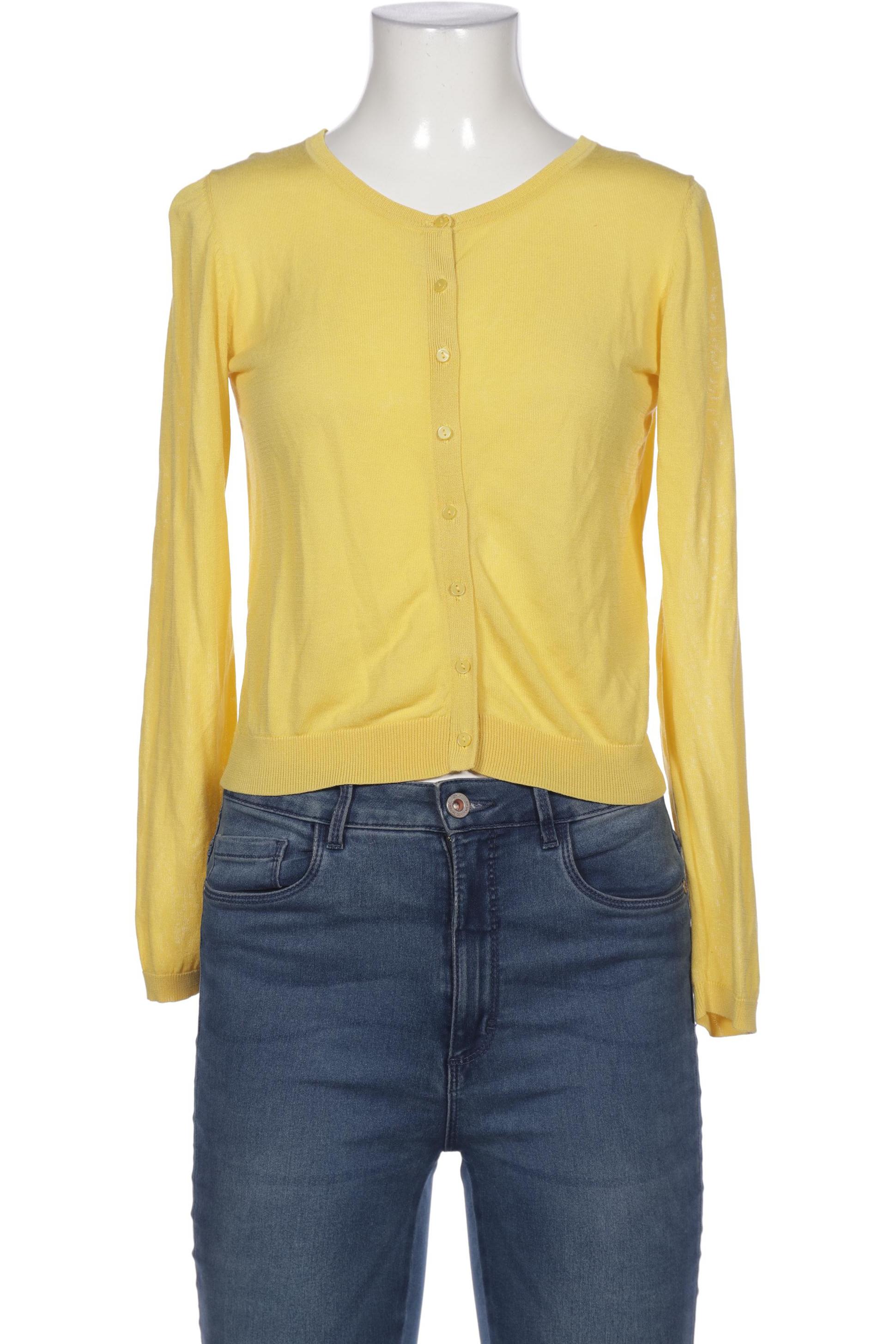 

Hallhuber Damen Strickjacke, gelb, Gr. 36