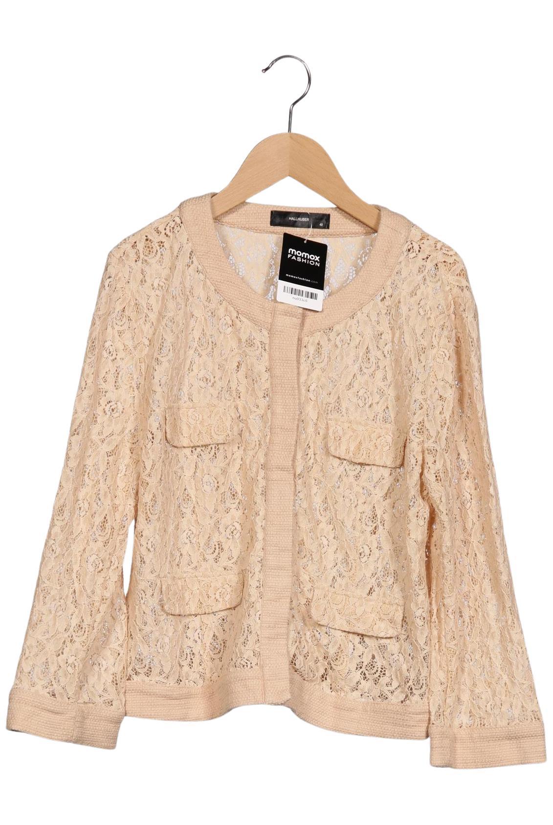 

Hallhuber Damen Strickjacke, beige, Gr. 42