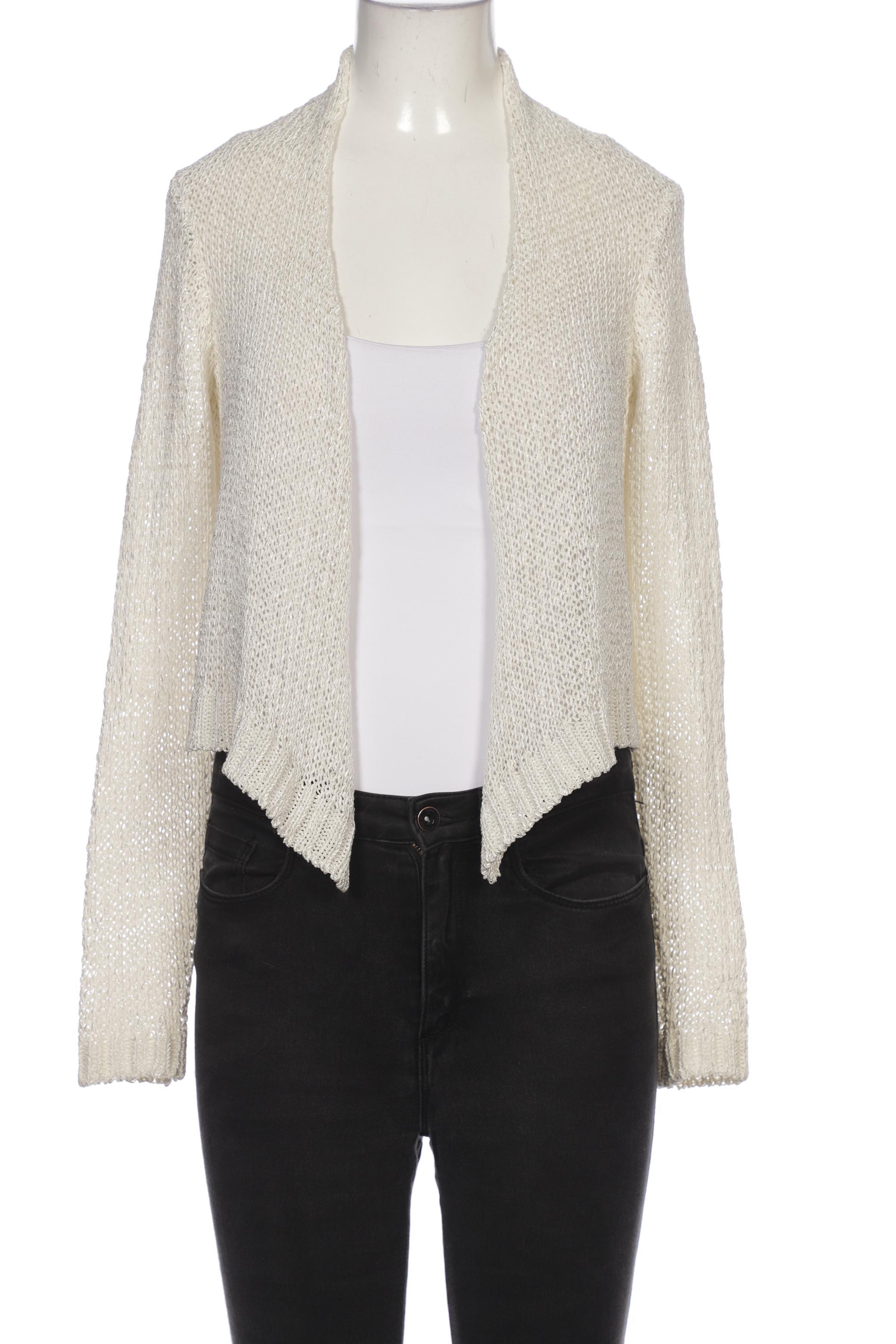 

Hallhuber Damen Strickjacke, weiß, Gr. 36