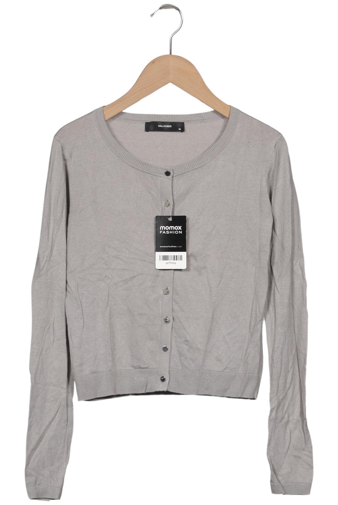 

Hallhuber Damen Strickjacke, grau, Gr. 34