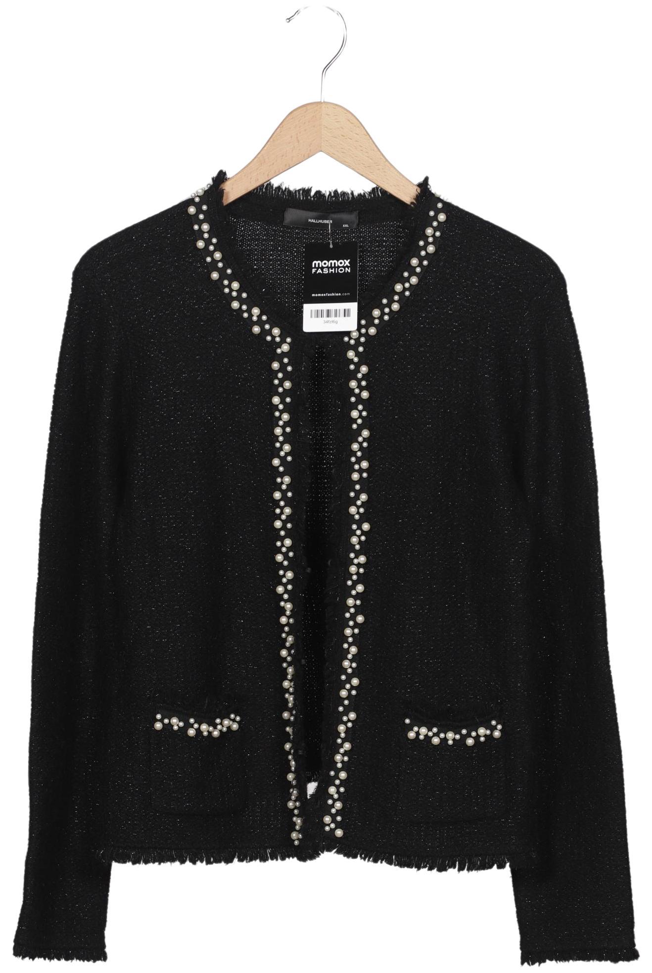 

Hallhuber Damen Strickjacke, schwarz, Gr. 46