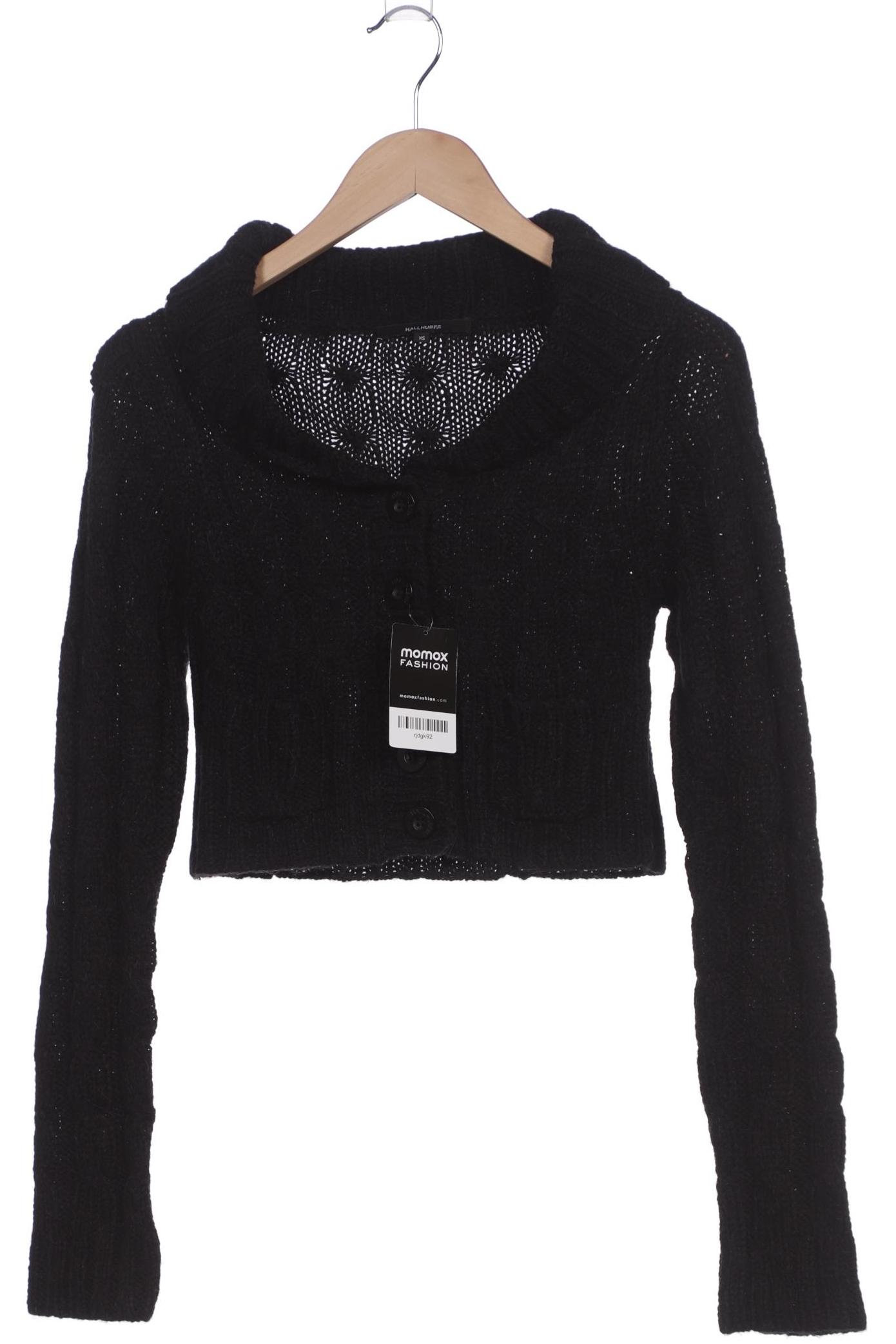 

Hallhuber Damen Strickjacke, schwarz, Gr. 34