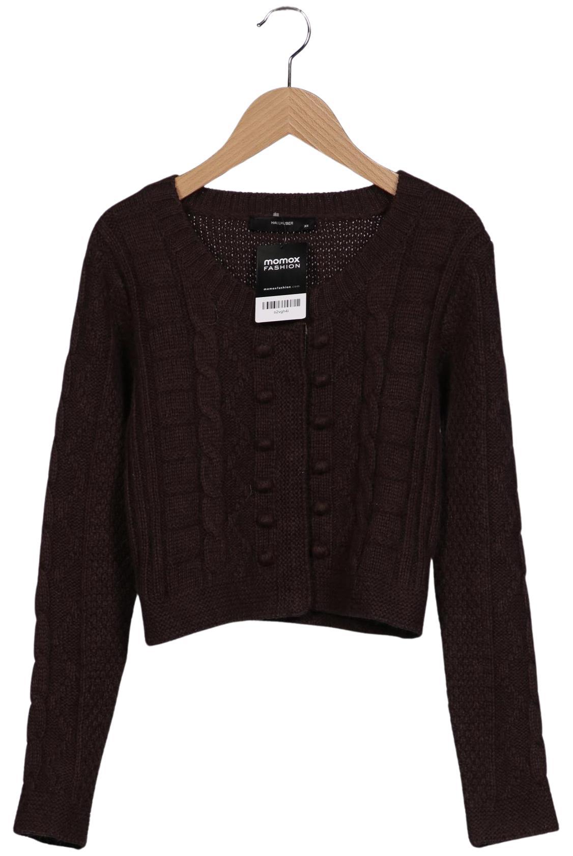 

Hallhuber Damen Strickjacke, braun, Gr. 34