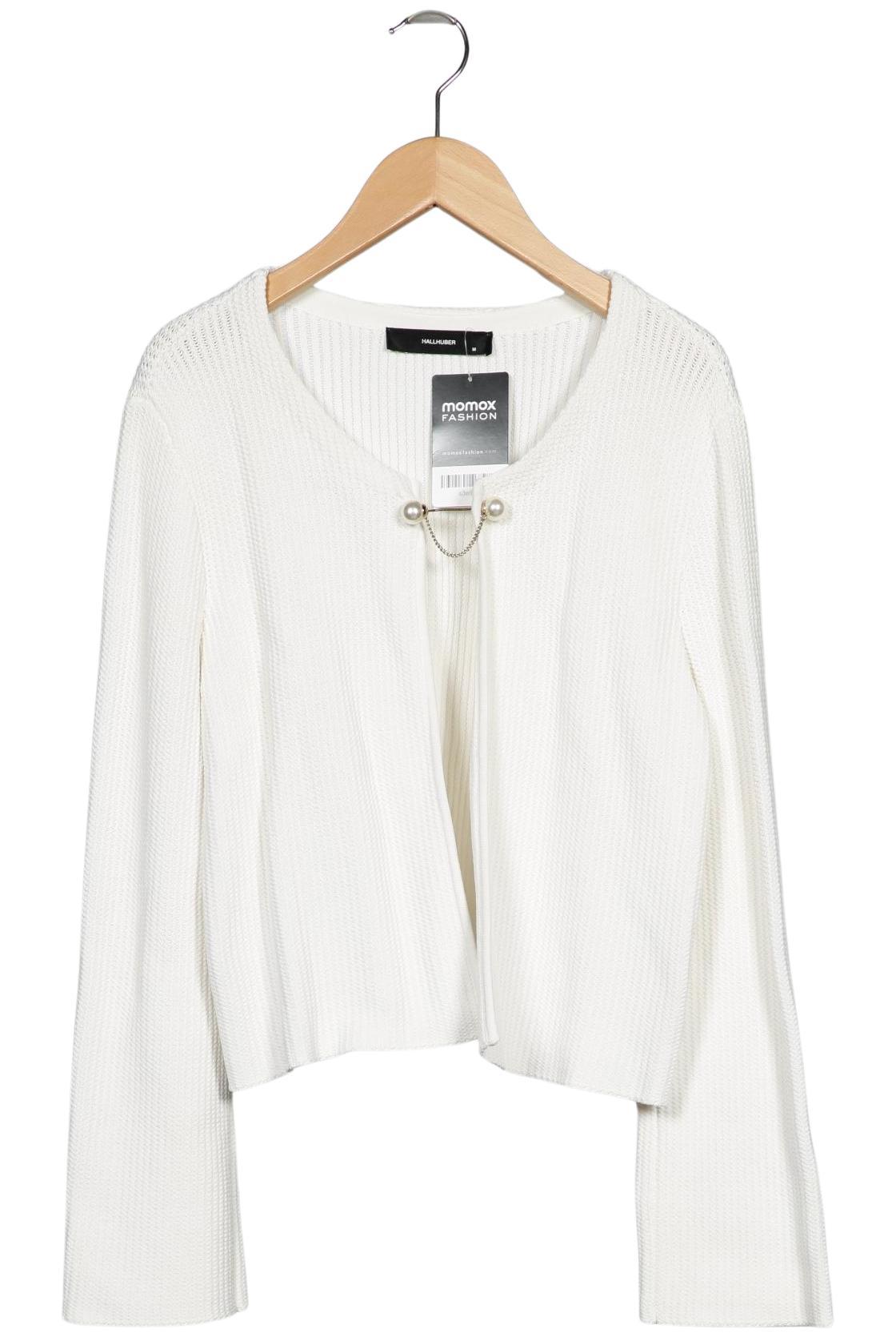 

Hallhuber Damen Strickjacke, weiß, Gr. 38