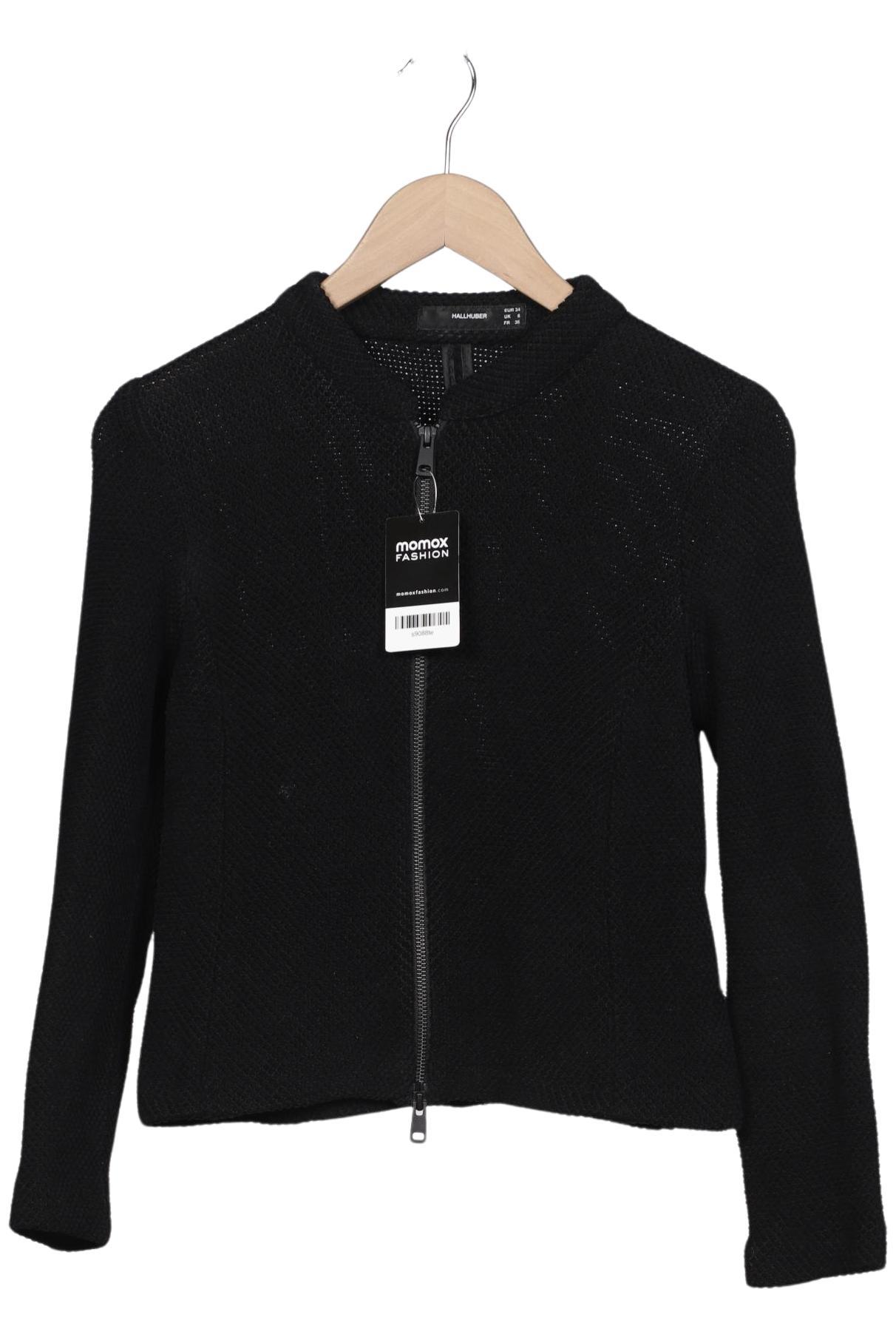 

Hallhuber Damen Strickjacke, schwarz, Gr. 34