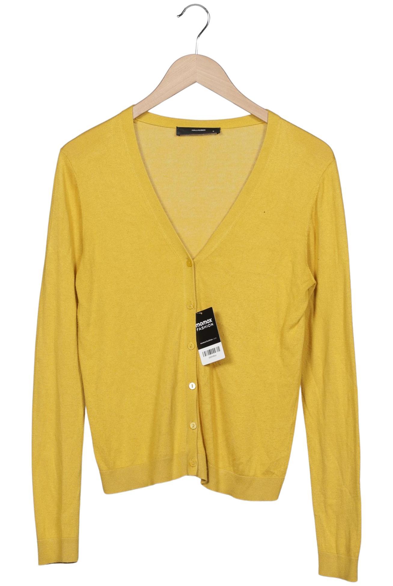 

Hallhuber Damen Strickjacke, gelb, Gr. 38