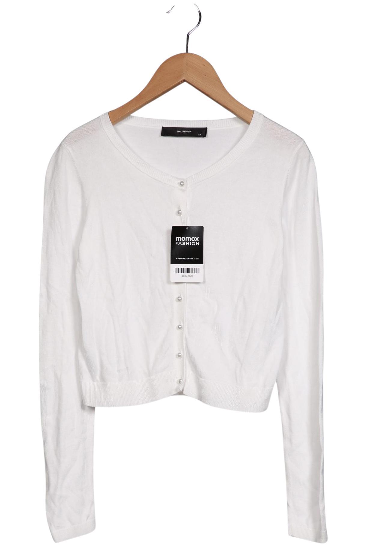 

Hallhuber Damen Strickjacke, weiß, Gr. 34